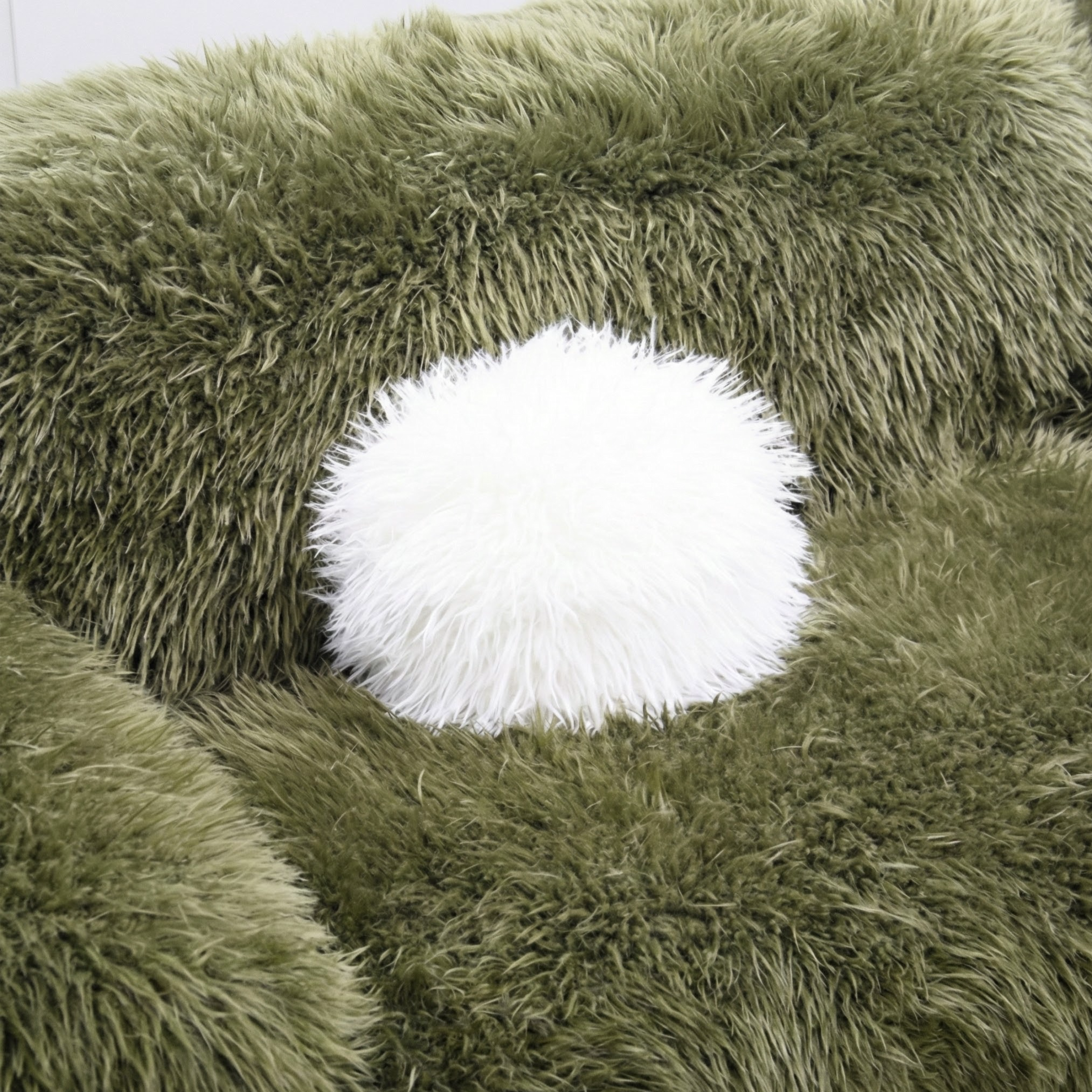 Darwen Faux Fur Seating Collection (Green)
