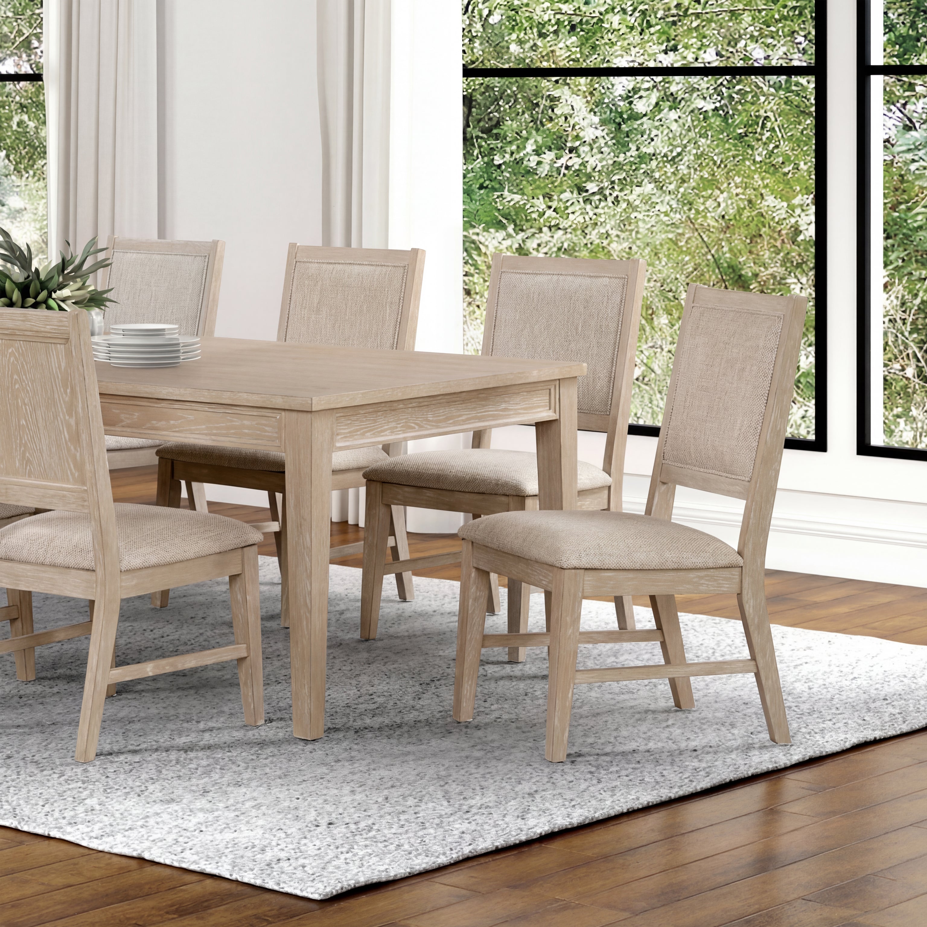 Sandnes 7 Pc Dining Table Set