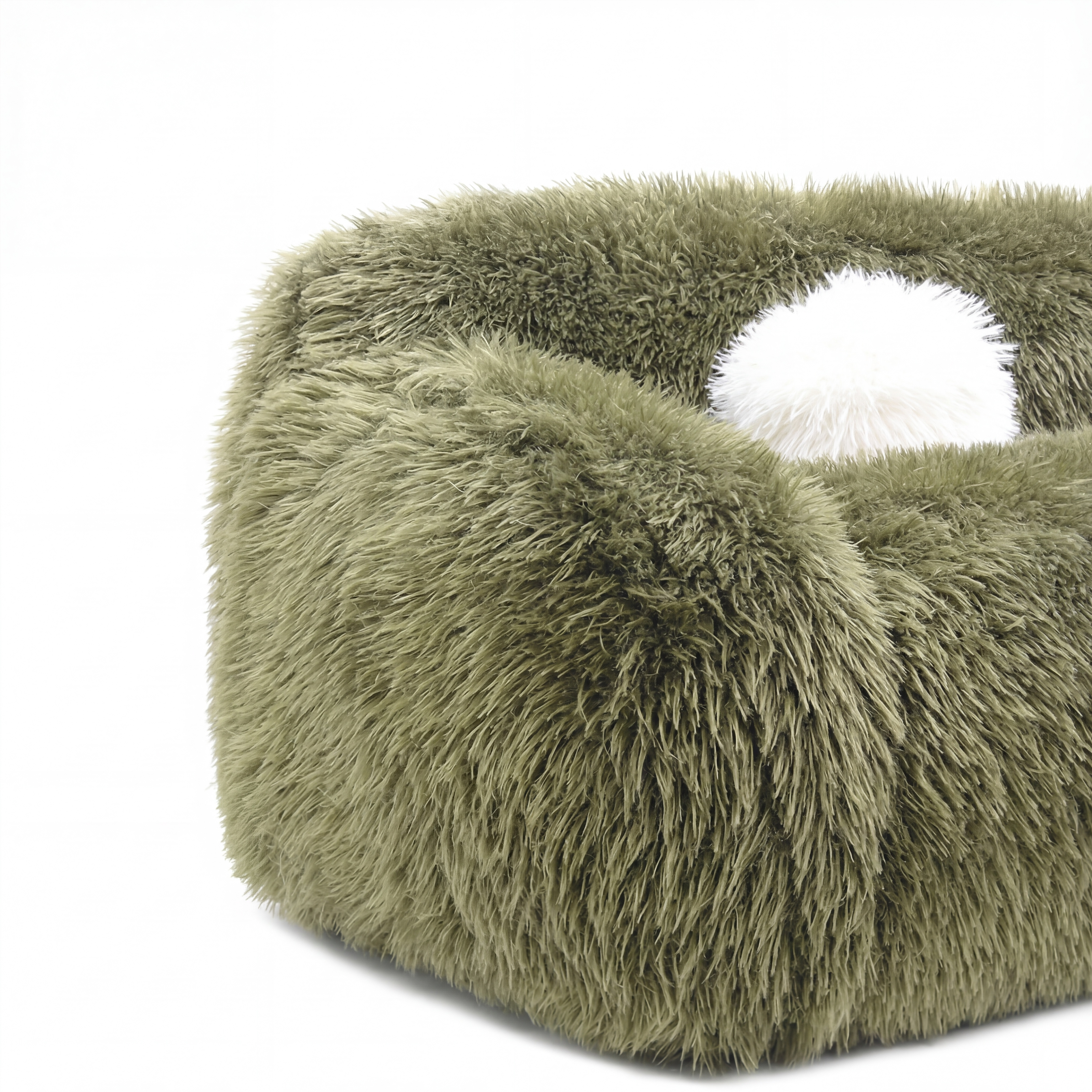 Darwen Faux Fur Seating Collection (Green)