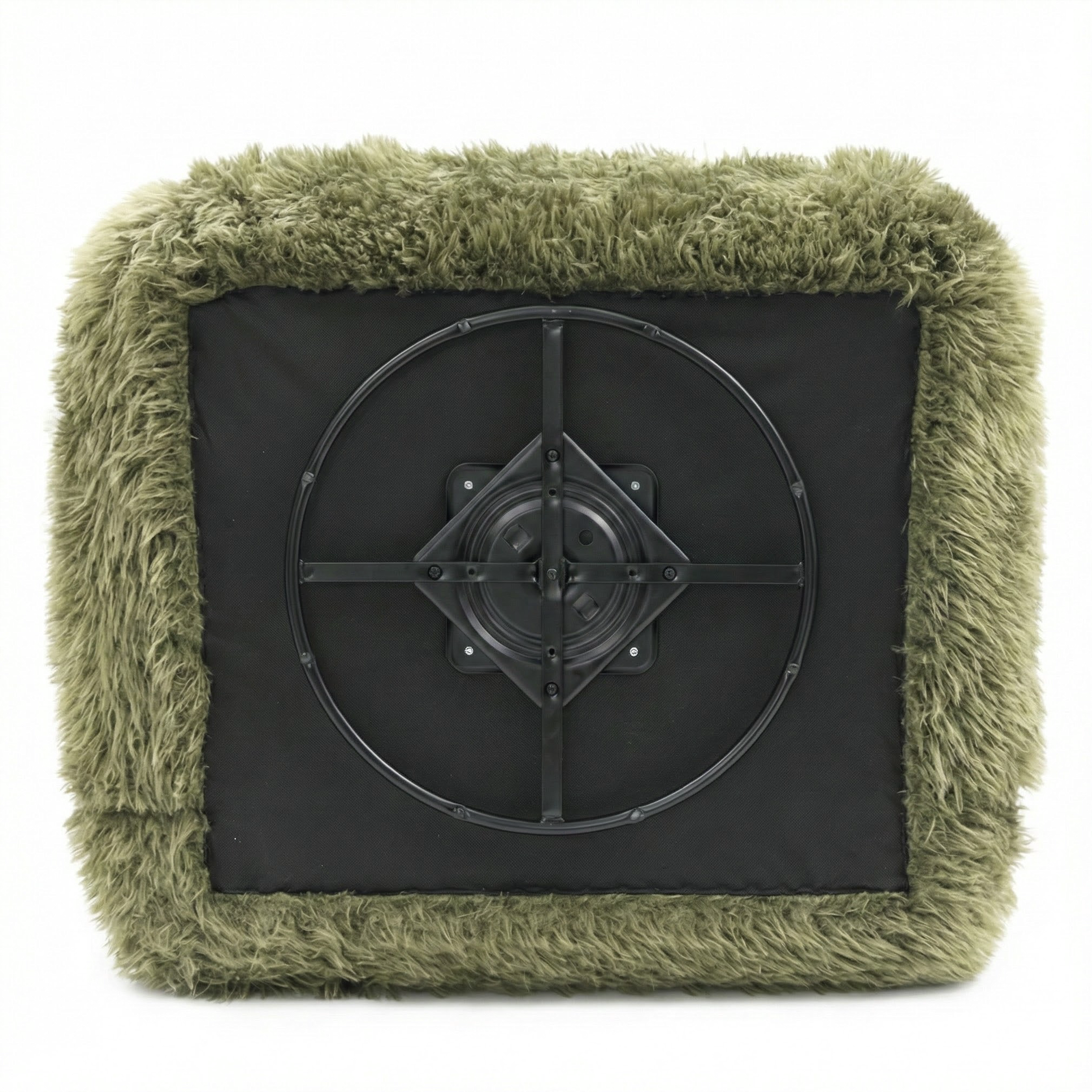 Darwen Faux Fur Seating Collection (Green)