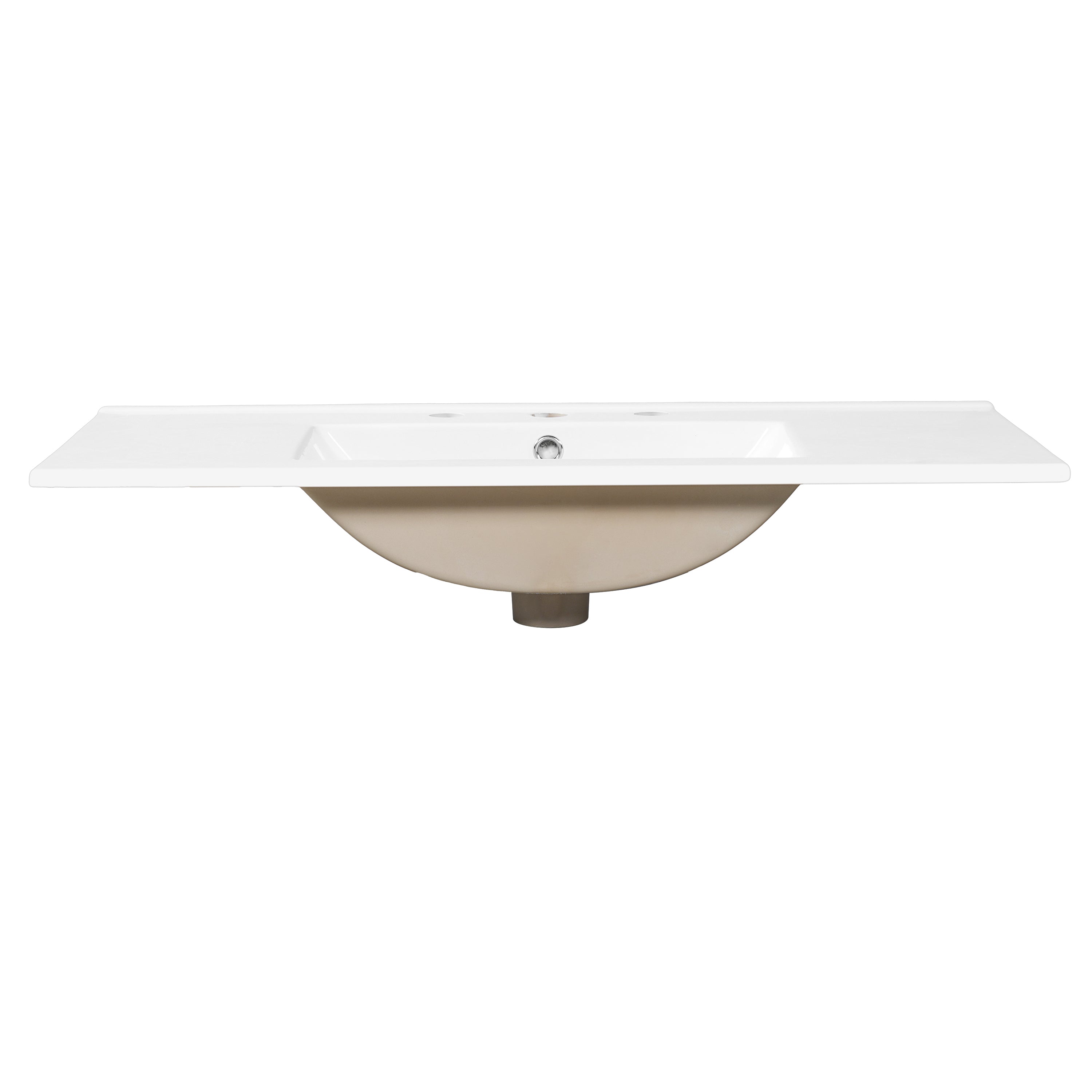36" Luxury Striped Dark Brown Vanity: Soft-Close Dual-Door Storage & Premium Ceramic Sink