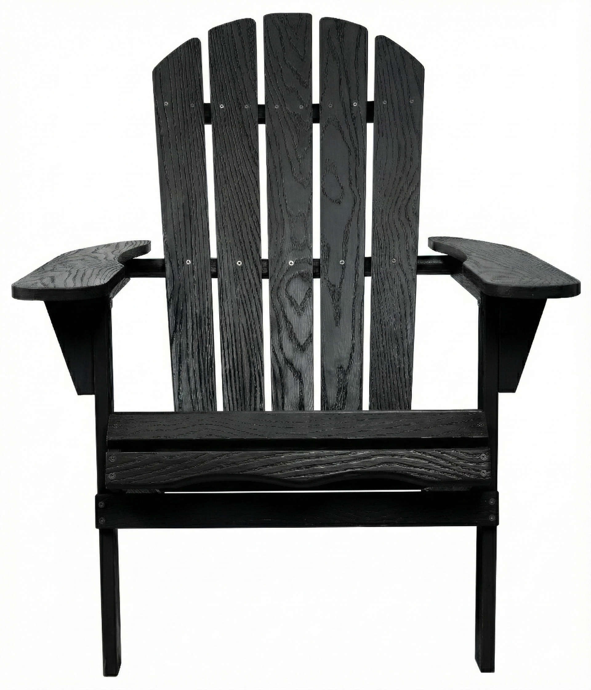 Wood Lounge Patio Chair for Garden Outdoor Wooden Folding Embossed Adirondack Chair Solid Cedar Wood Lounge Patio Chair with Wood Grain