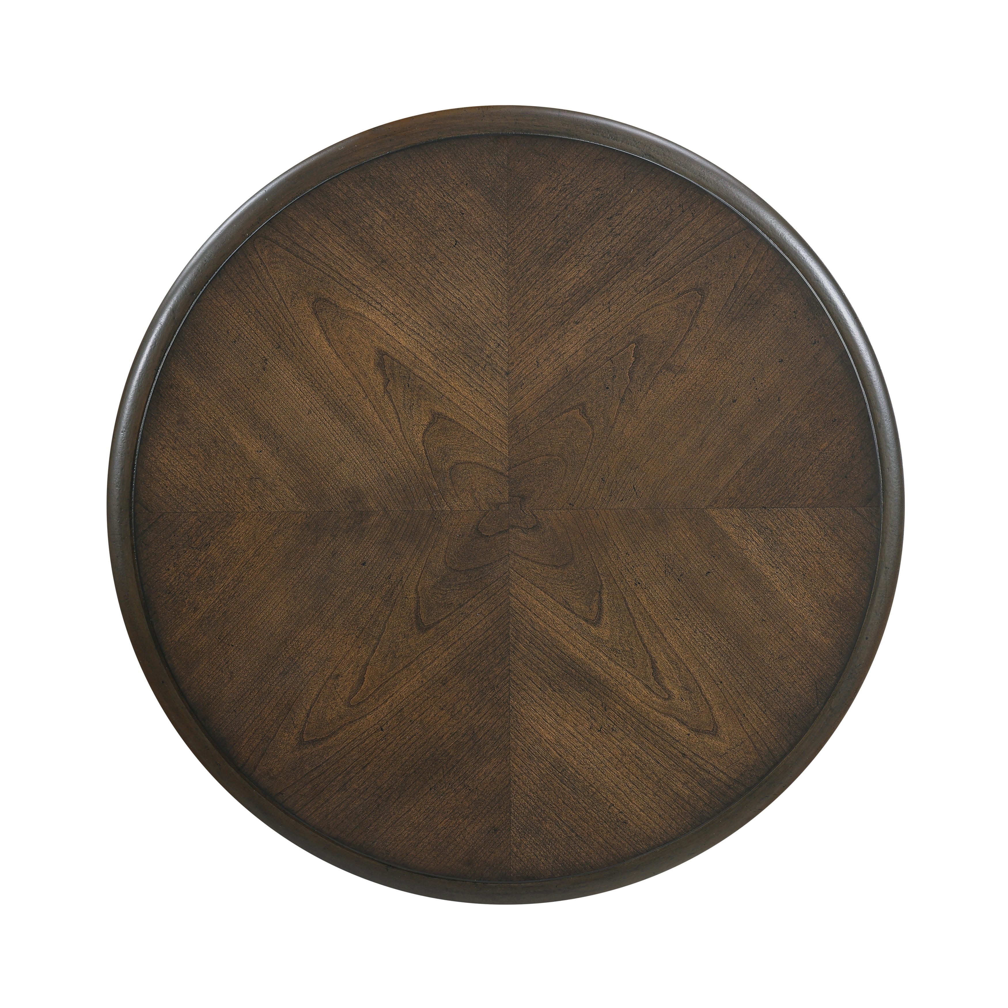 Classic Traditional Brown Finish Round Pedestal End Table Durable Wood Living Room Furniture 1pc