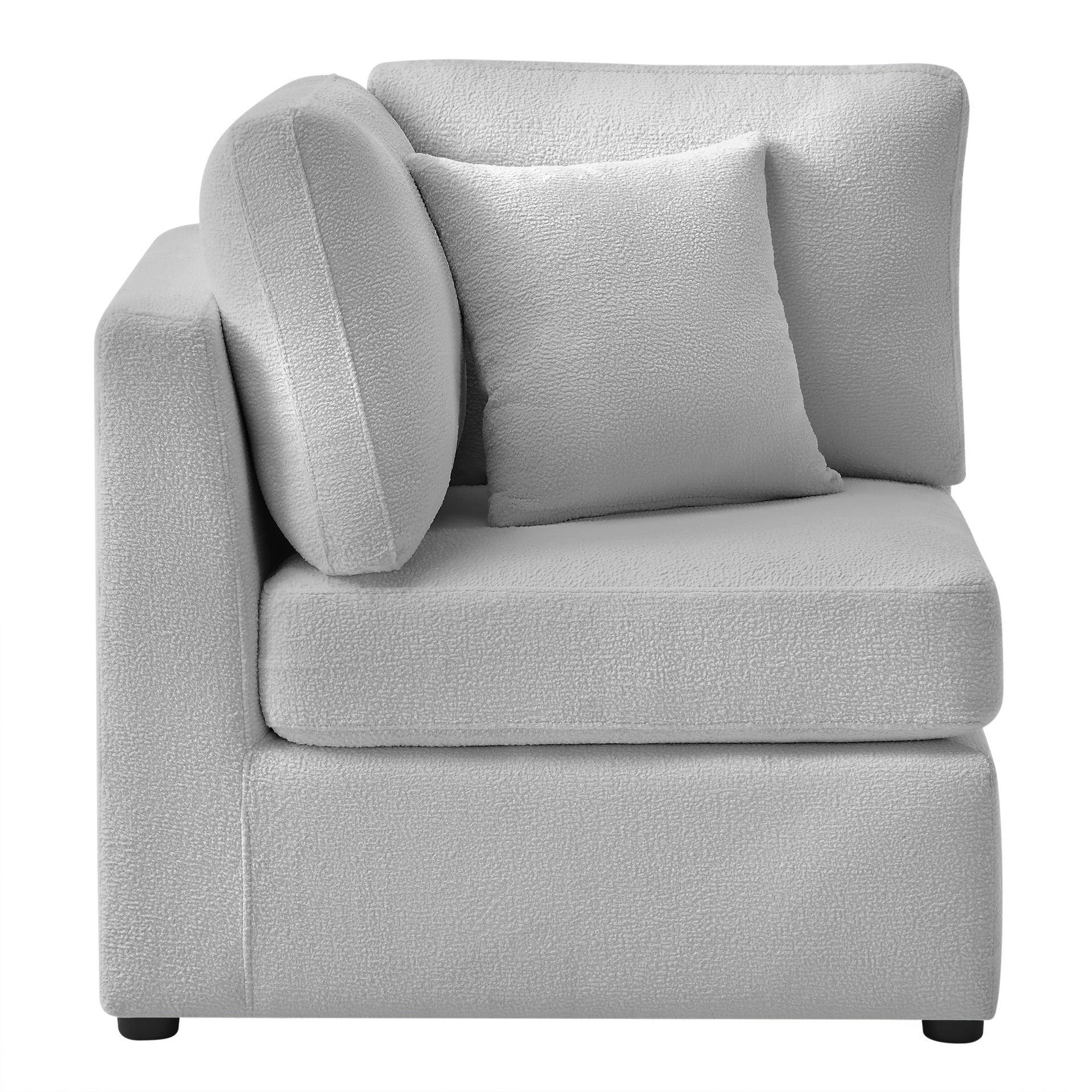 Chauncy  Corner Wedge Chair - Gray