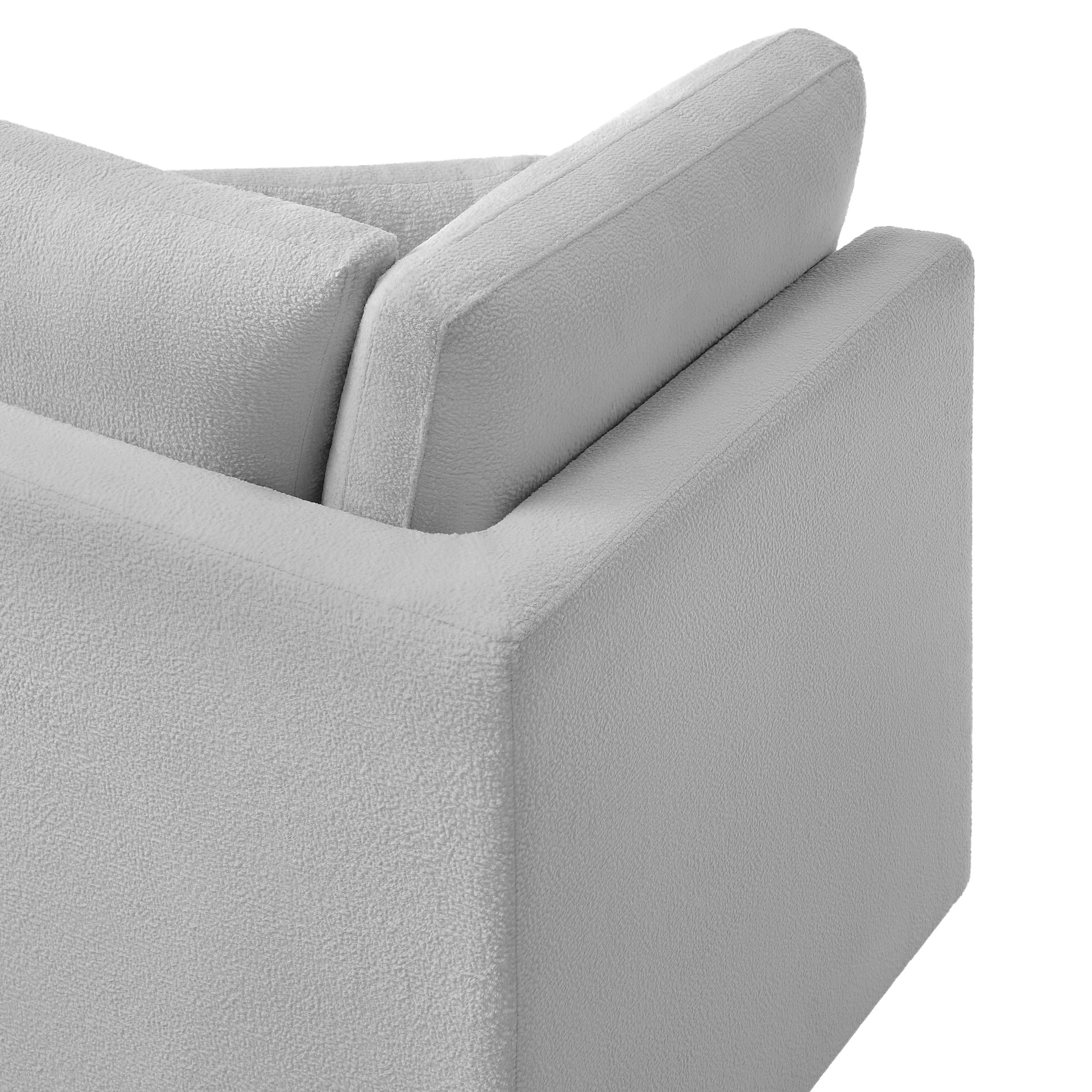 Chauncy  Corner Wedge Chair - Gray
