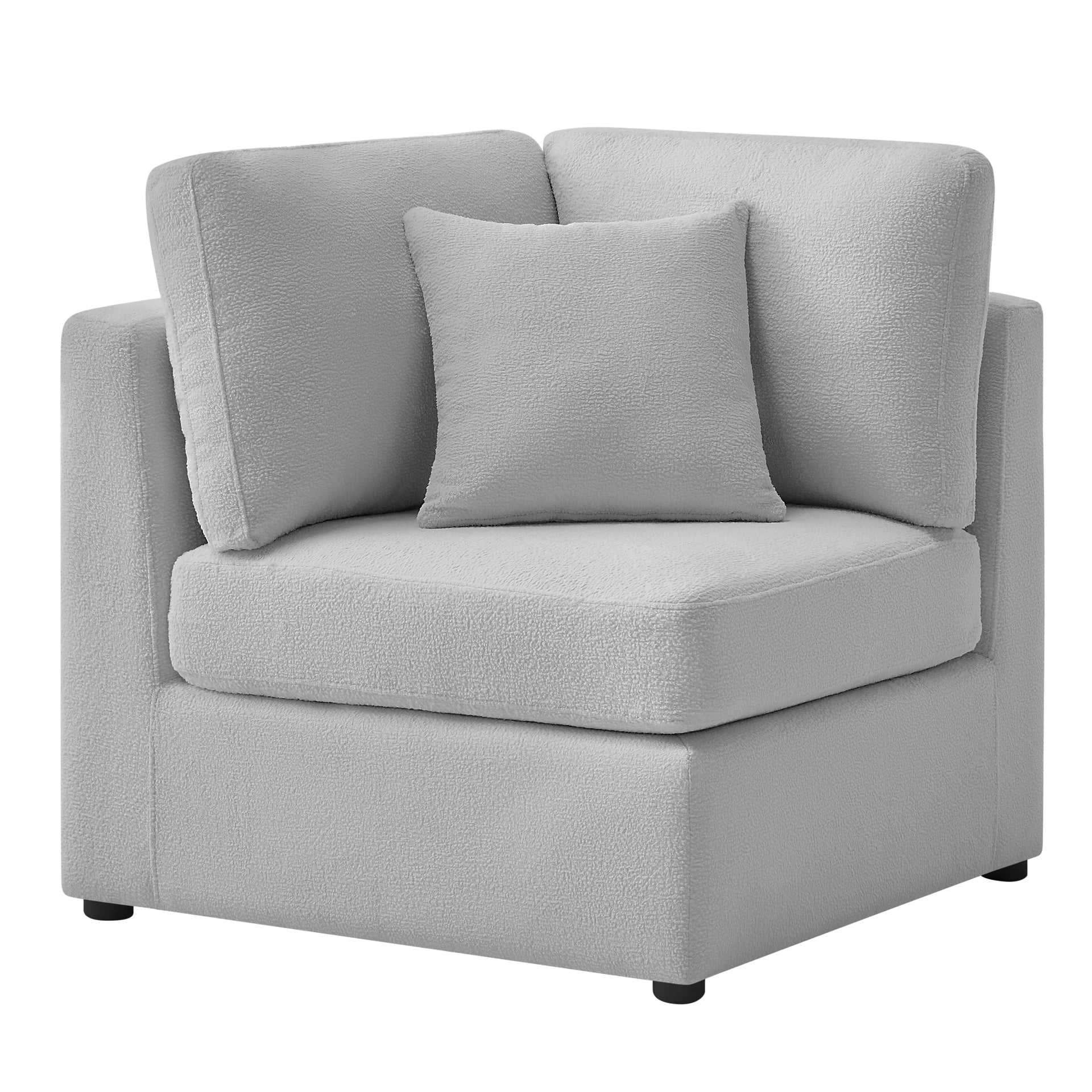 Chauncy  Corner Wedge Chair - Gray