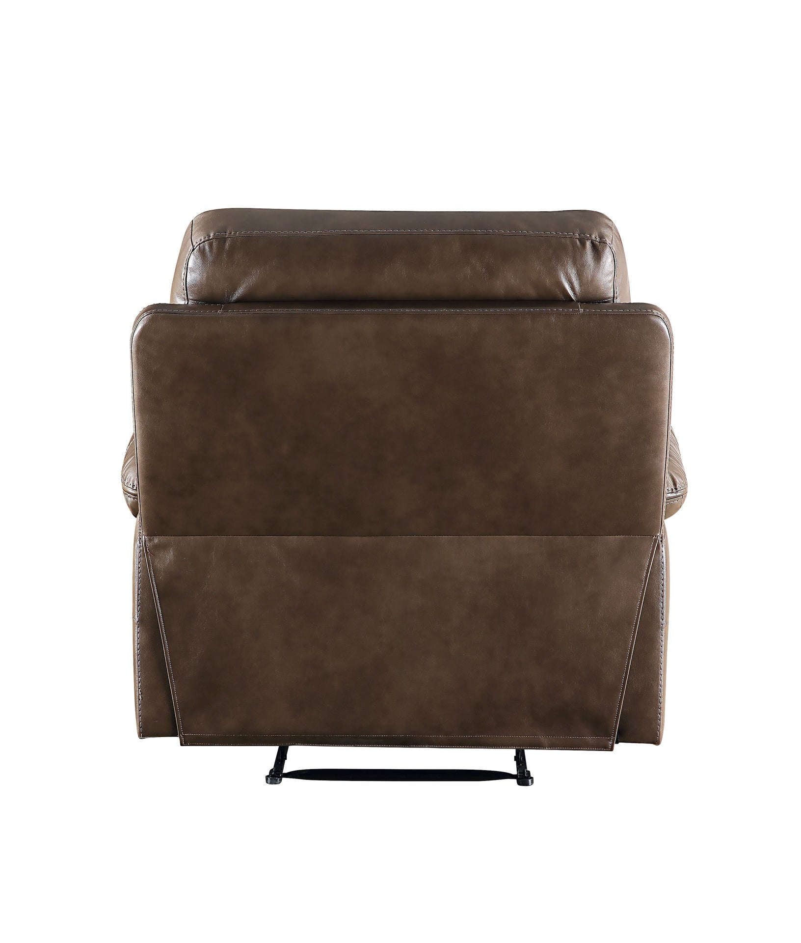 Brown Power Recliner with Pillow Top Arm