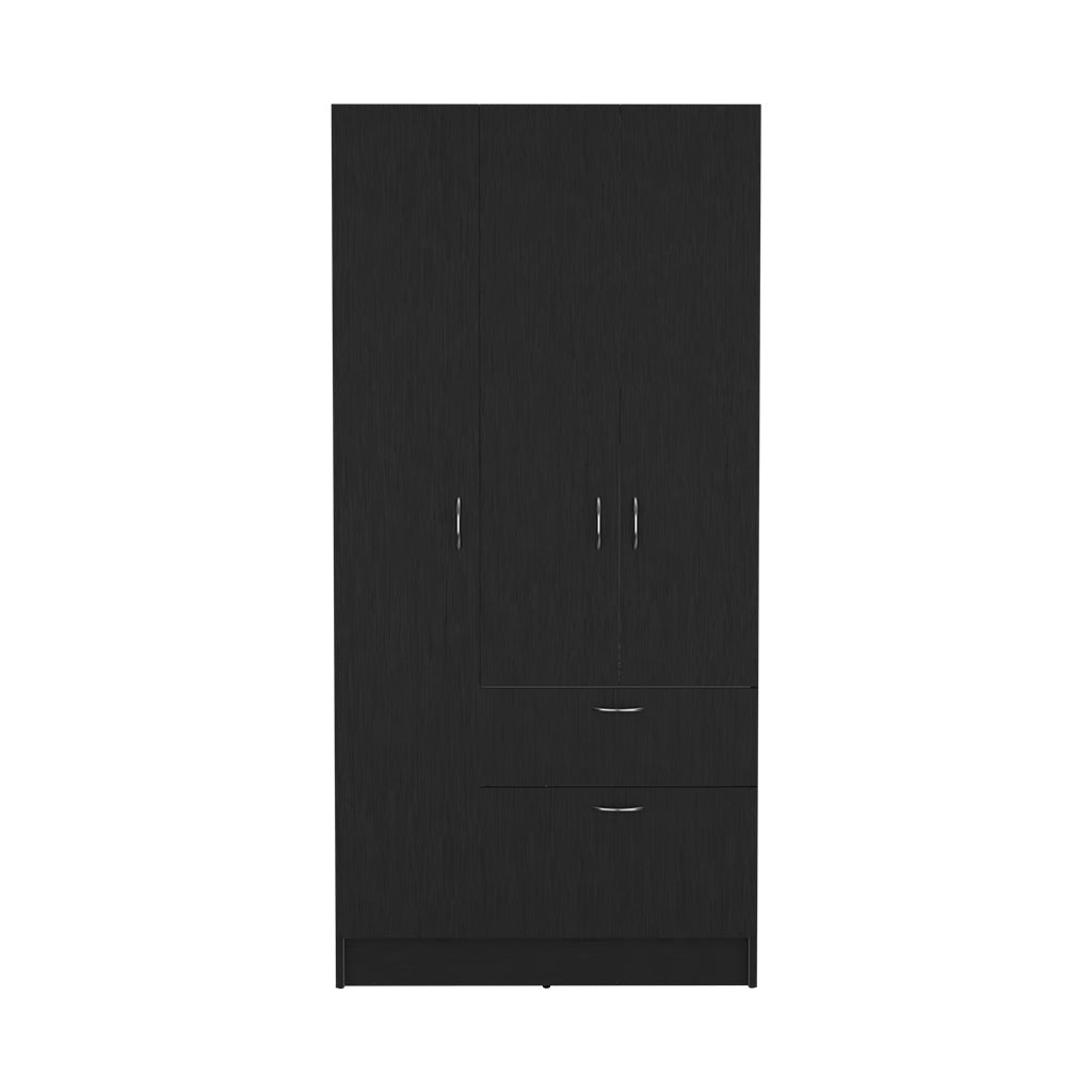 2-Piece Bedroom Set, Armoire and Dresser, Wenge and Pine