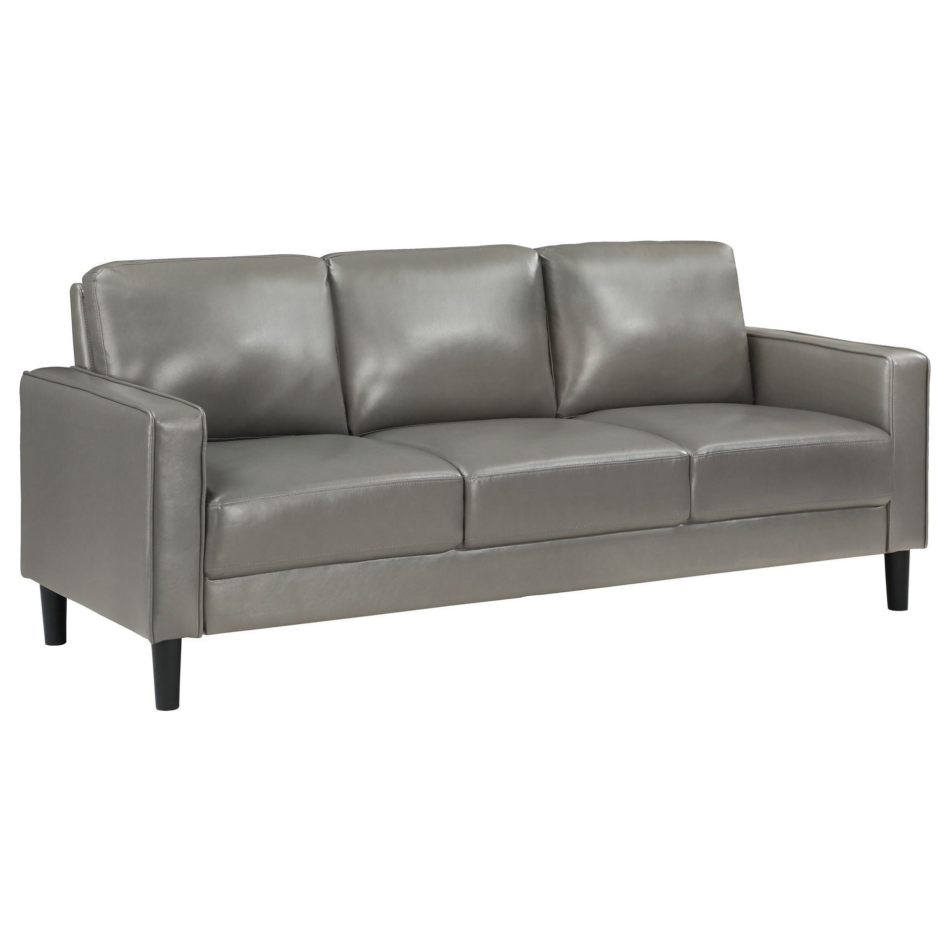 Farallone Grey 3-piece Track Arm Sofa Set