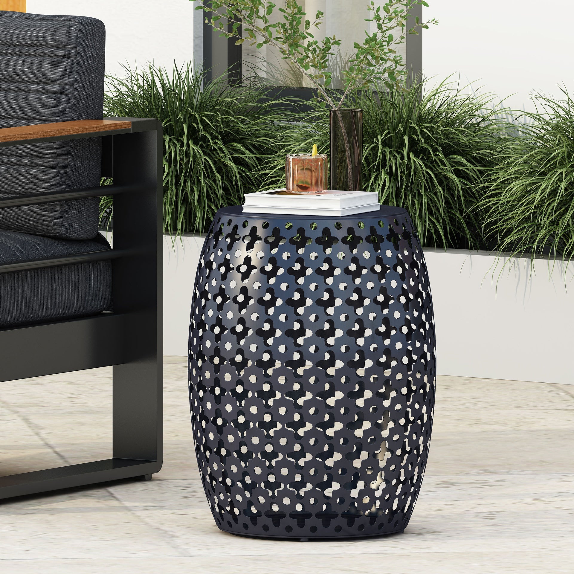 Metal end Table -Large