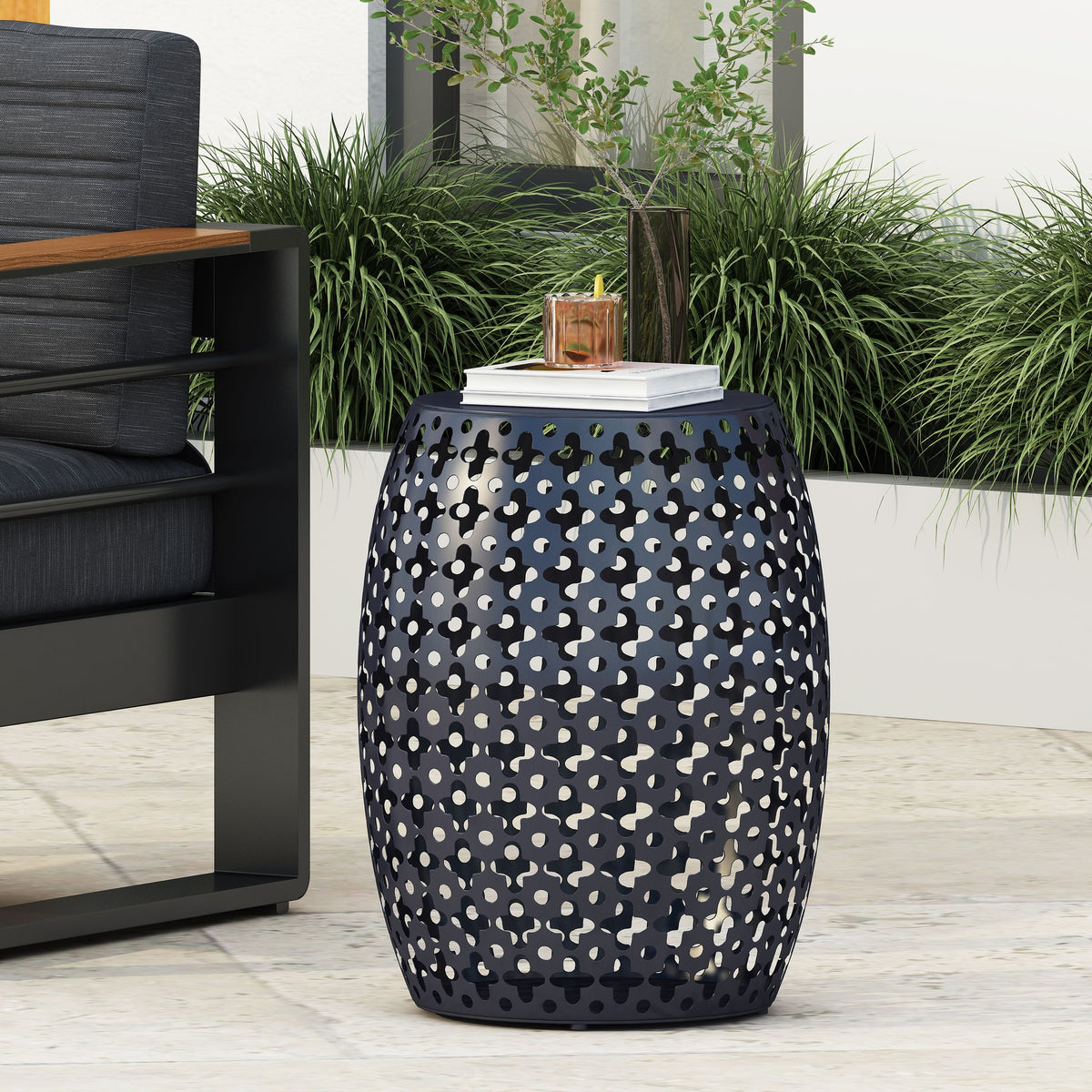 Metal end Table -Large