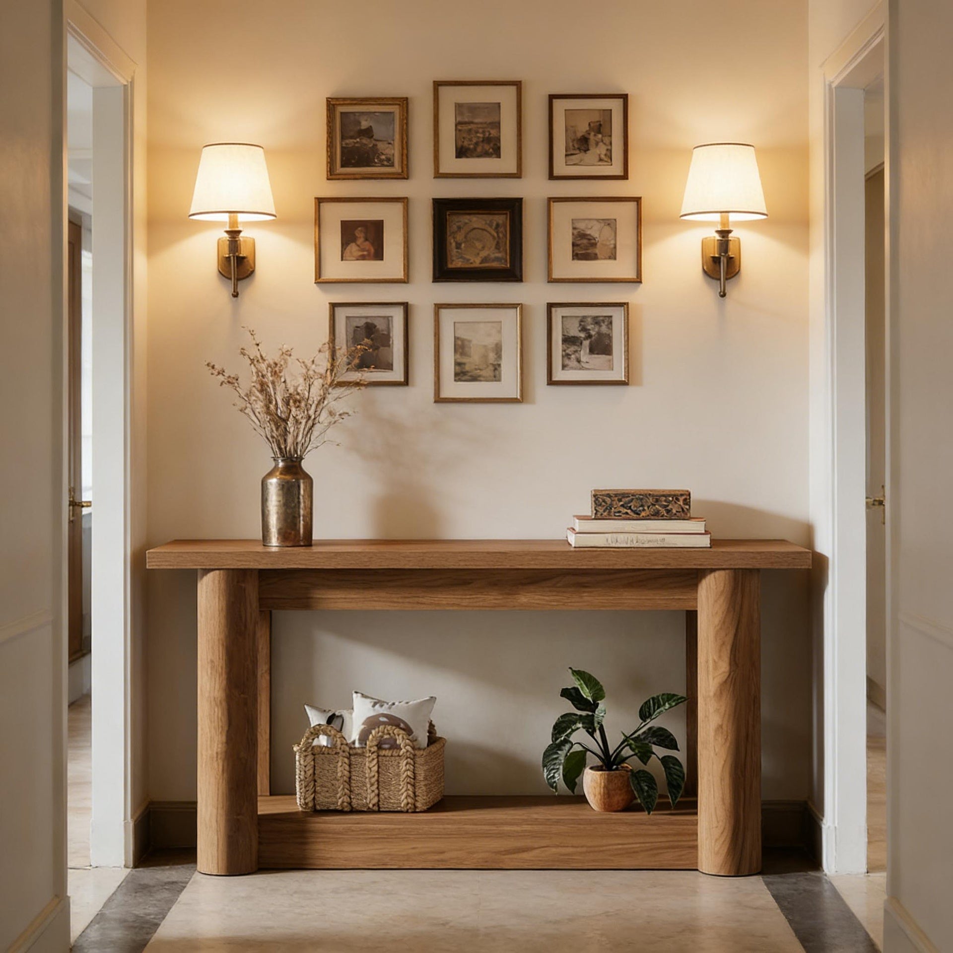 Entryway Table,2-Tier Console Table,Sofa Table