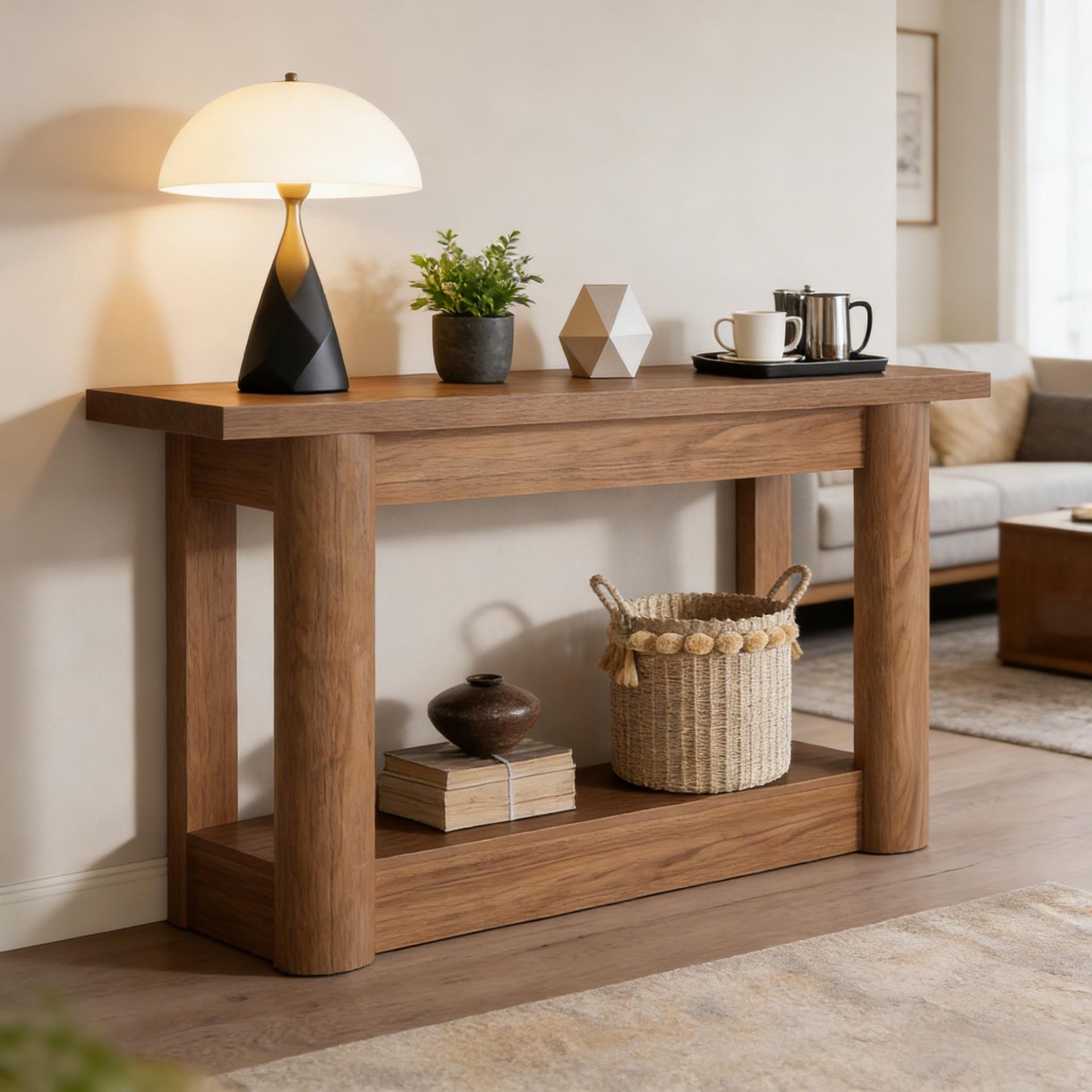 Entryway Table,2-Tier Console Table,Sofa Table