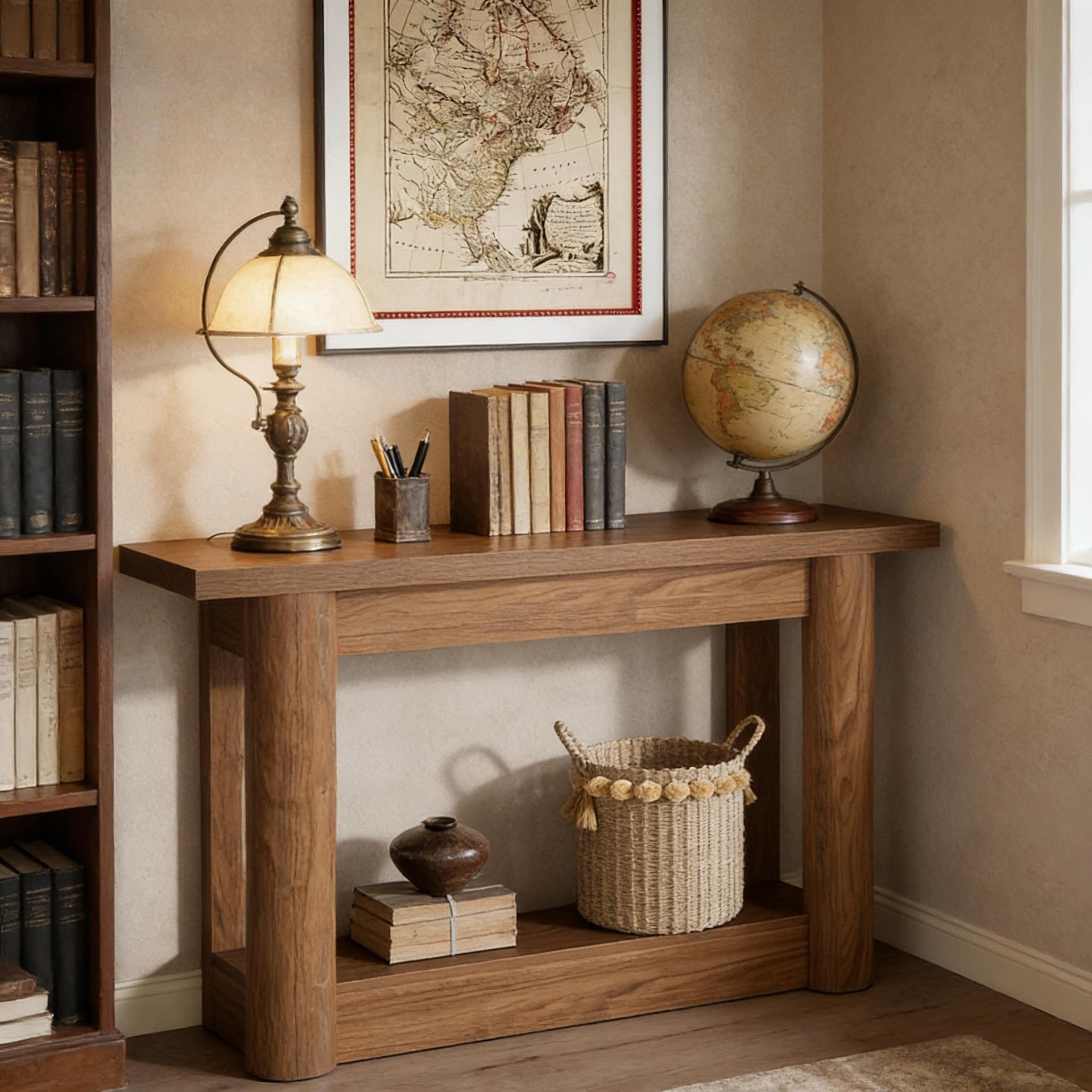 Entryway Table,2-Tier Console Table,Sofa Table