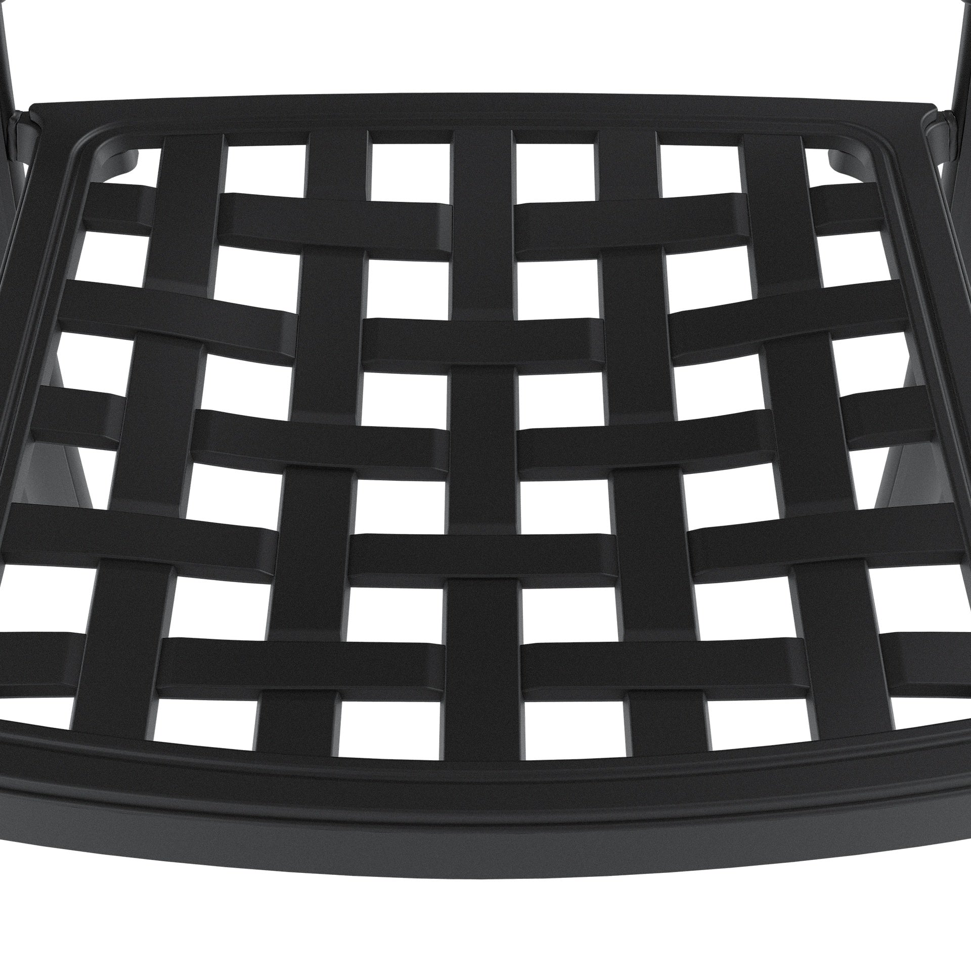 7-Piece All-Weather Cast Aluminum Dining Set, Include 2 Swivel Chairs,4 Dining Chairs and Rectangular Table With Black Frame(same sku:W1710S00377)
