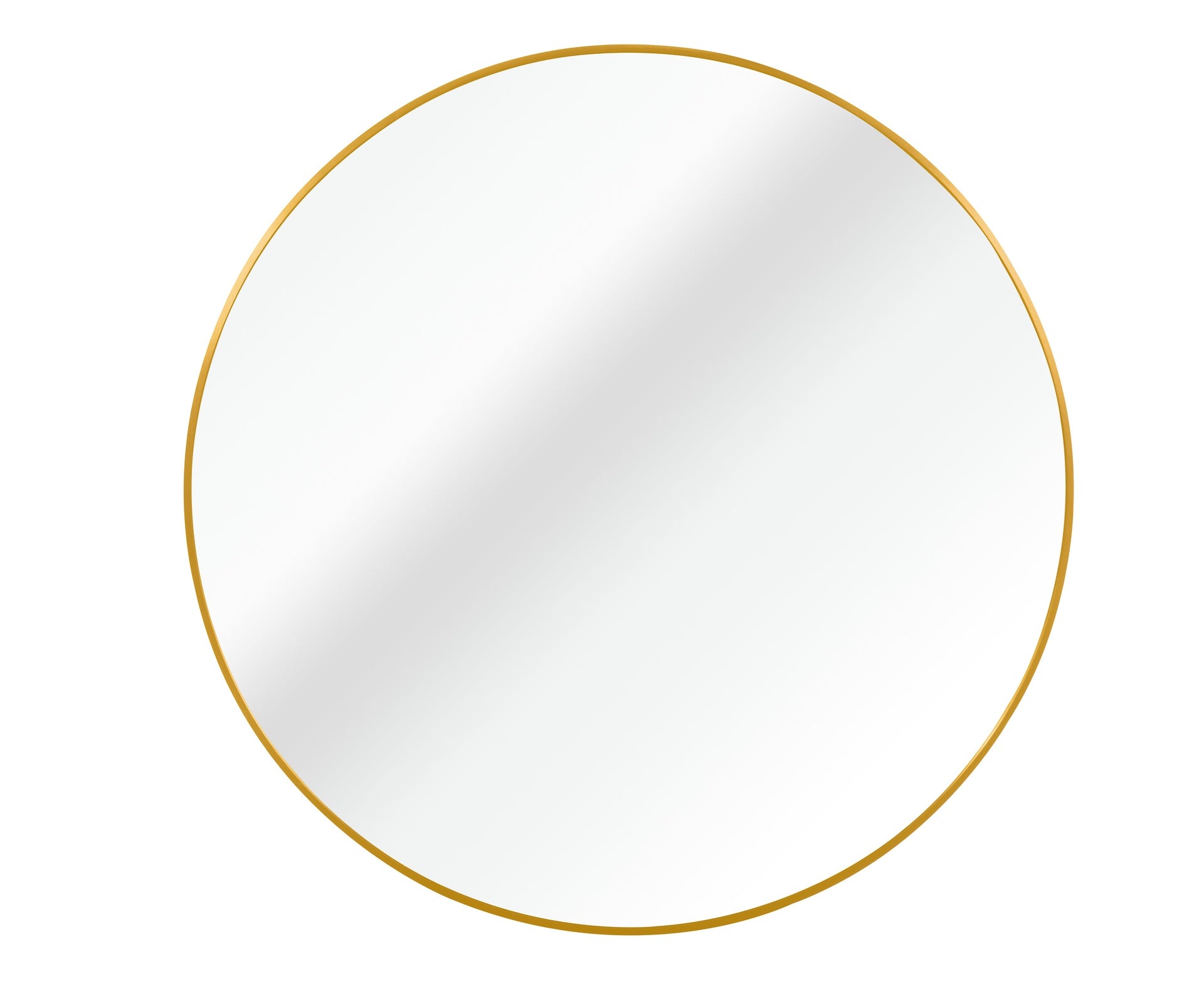 30 Inch Gold Metal Framed Round Bathrrom Mirror for Wall.(W2203P182022)