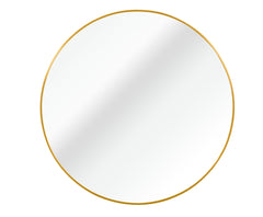 30 Inch Gold Metal Framed Round Bathrrom Mirror for Wall.(W2203P182022)