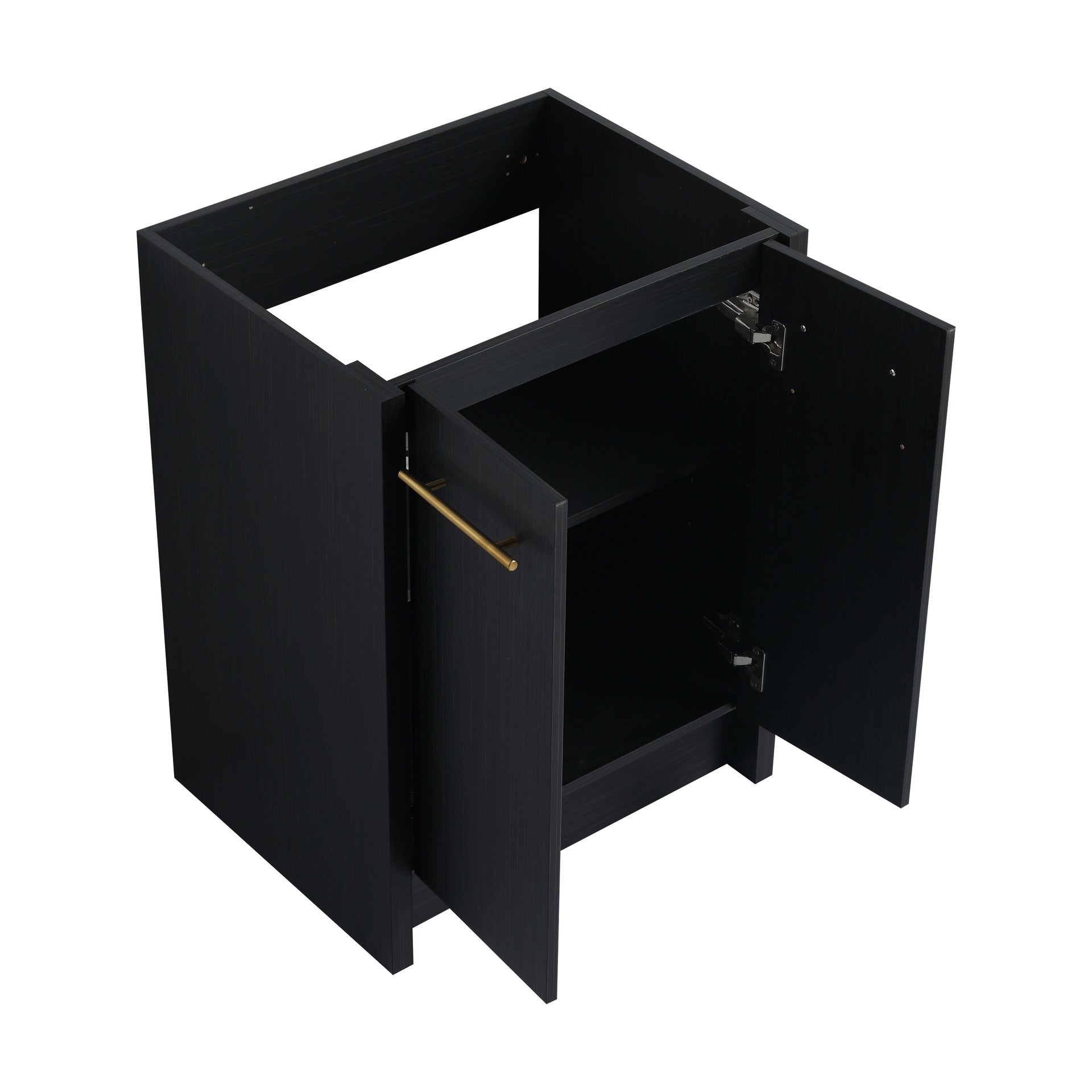 24 Inch Freestanding Bathroom Vanity with Resin Sink, With Soft Closing Door, KD-Package