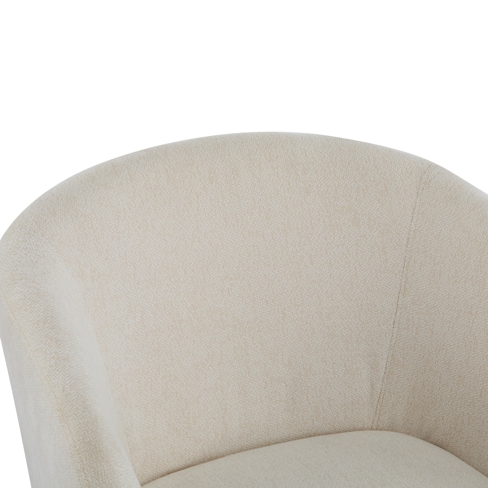Modern Accent Chair with Round Back & Wooden Legs - Mid-Century Inspired Lounge Chair for Living Room, Bedroom, or Office - Soft Fabric Upholstery