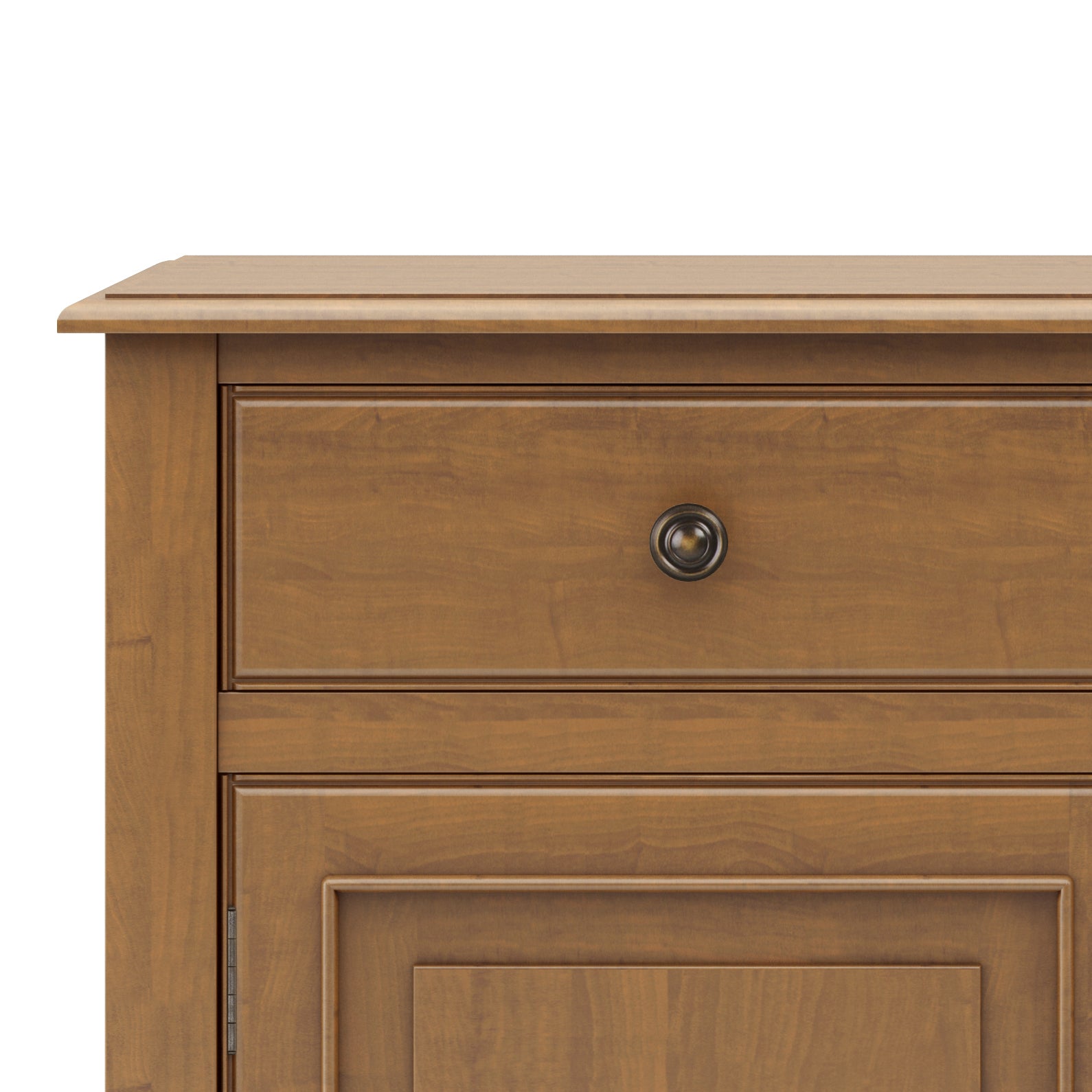 Connaught Solid Wood Entryway Storage Cabinet in Light Golden Brown