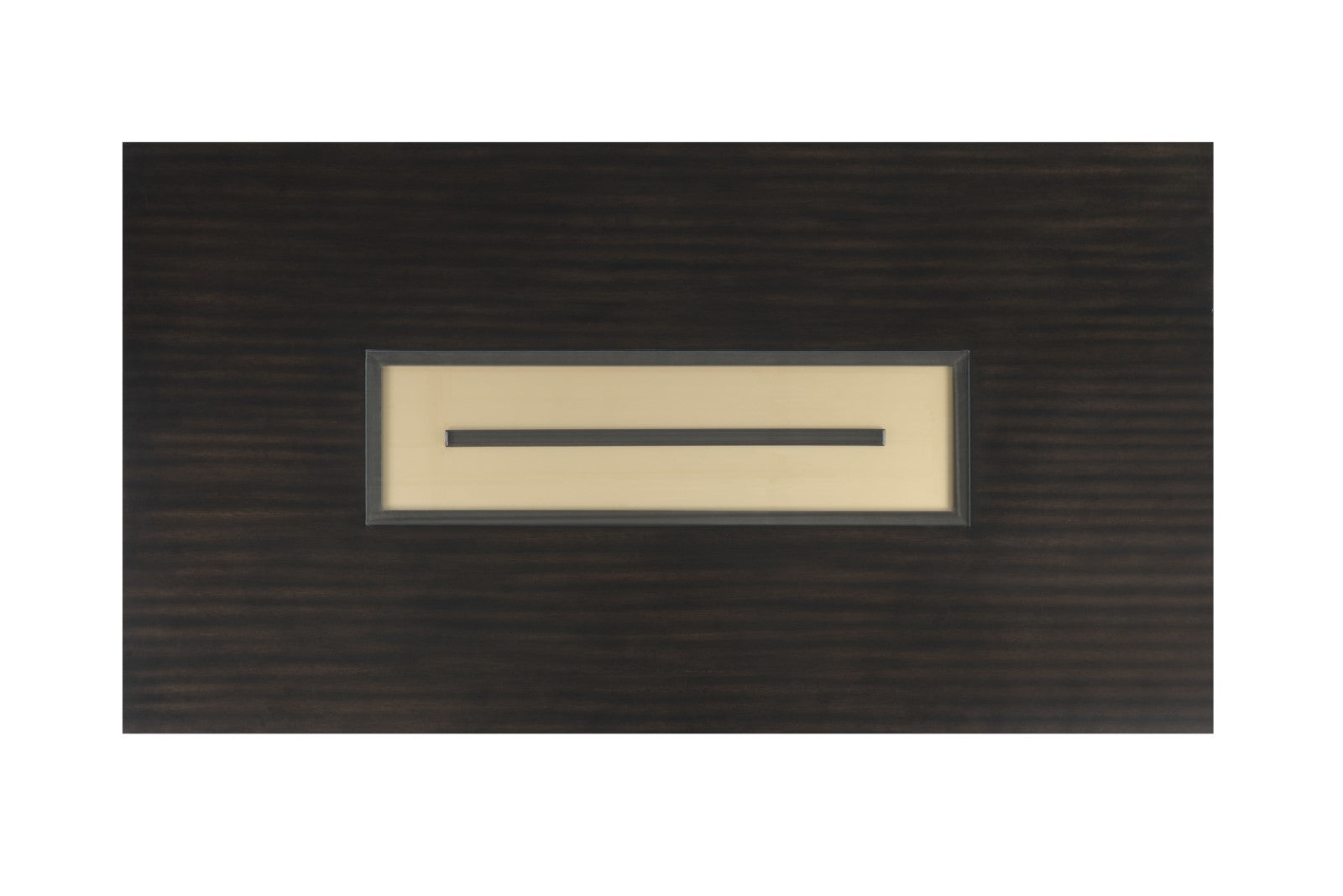 Contemporary Espresso Dining Table Mirror Insert 1pc Rectangle Table Kitchen Dining Room Furniture