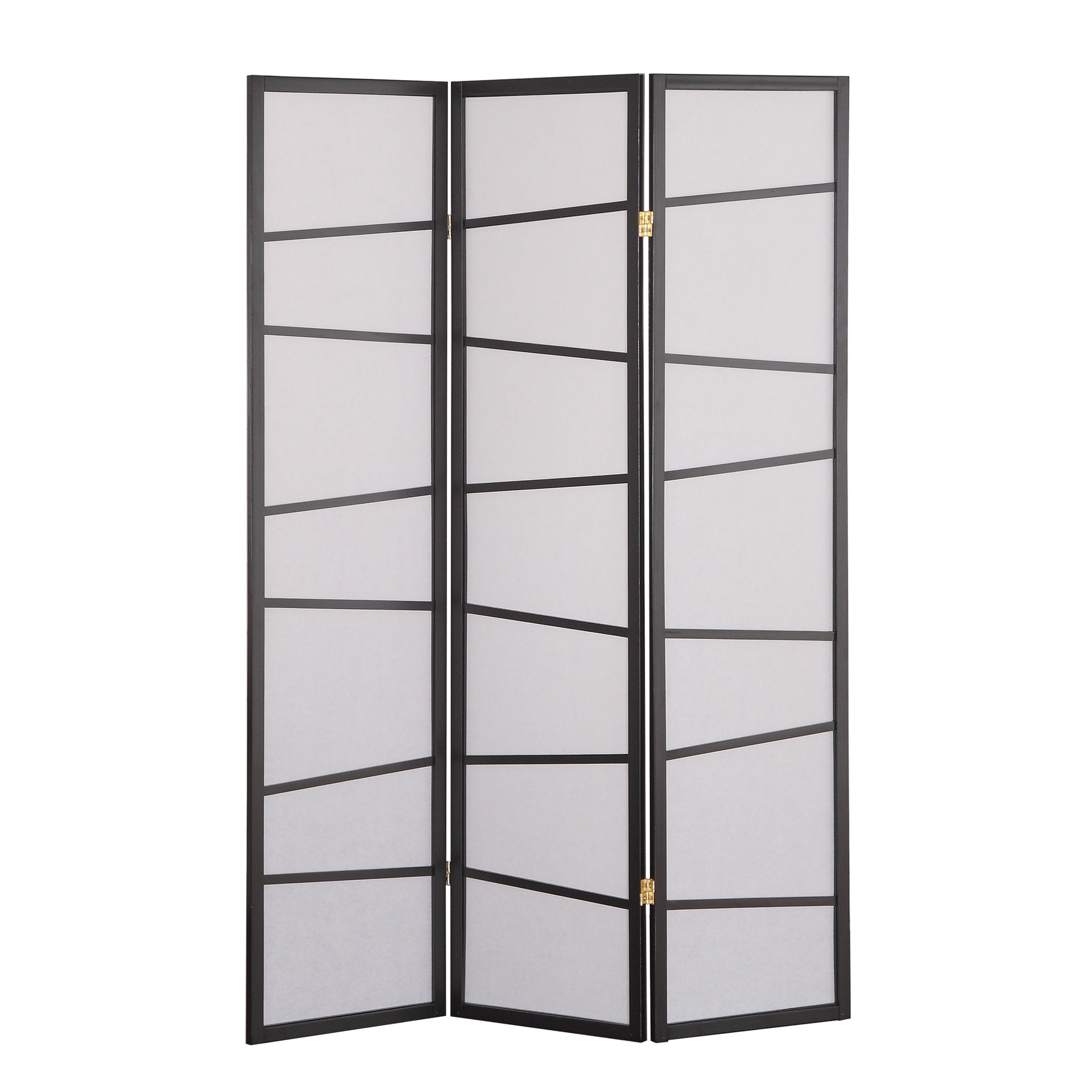 3-Panel Screen Room Divider, Black