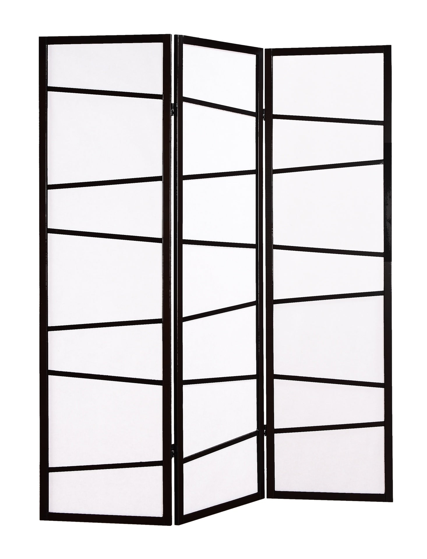 3-Panel Screen Room Divider, Black