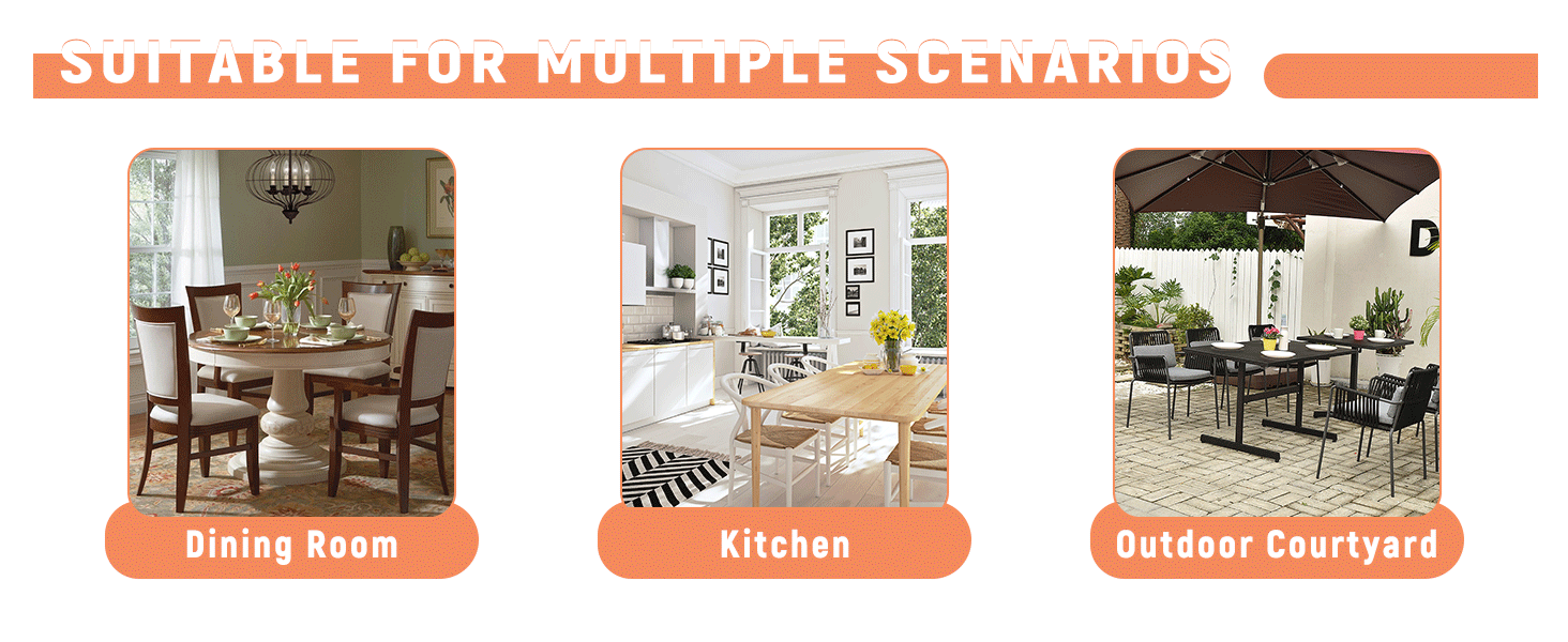 Table and chair set.71*35.4 inch White And Black Spliced Dining Table With Storage Function In The Middle Of The Table Legs.Paired With 8 Light Gray Linen-Cotton Dining Chairs, Simple And Versatile.