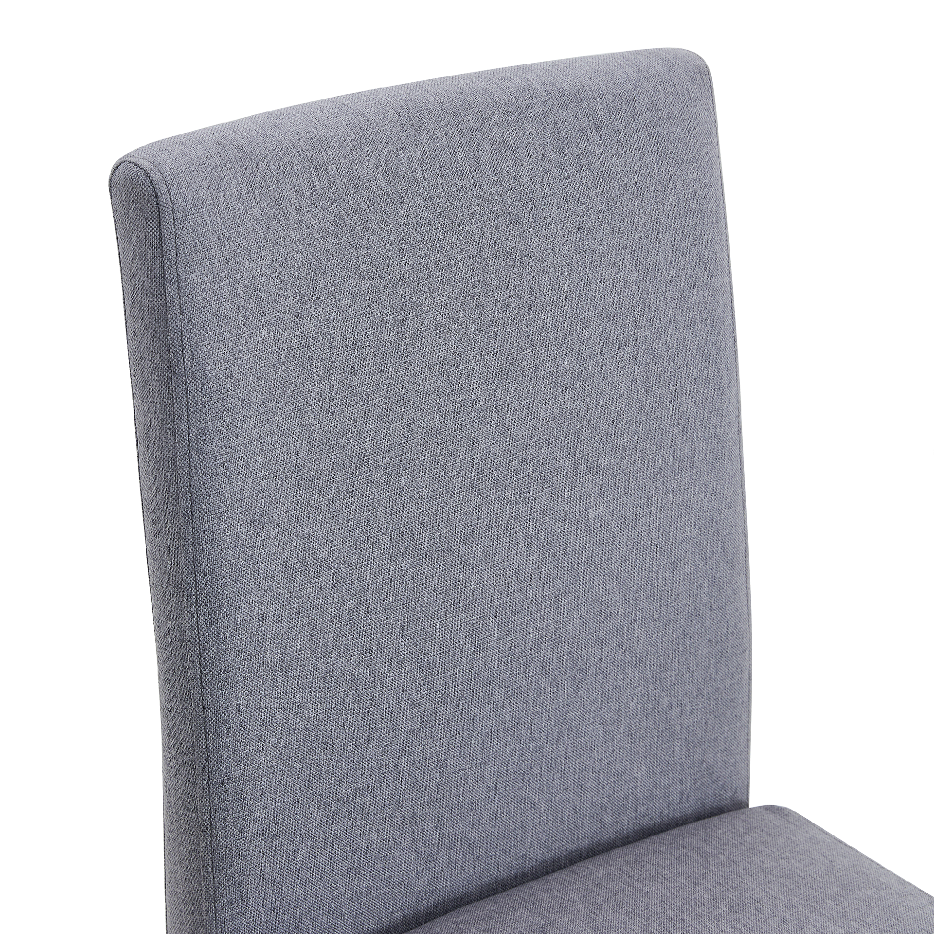 Table and chair set.71*35.4 inch White And Black Spliced Dining Table With Storage Function In The Middle Of The Table Legs.Paired With 8 Light Gray Linen-Cotton Dining Chairs, Simple And Versatile.