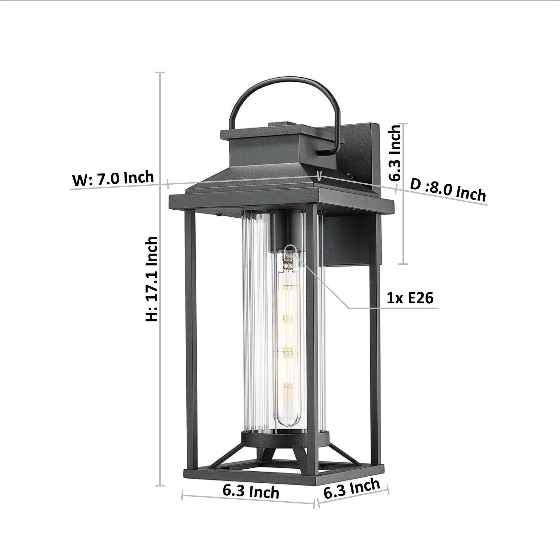 Outdoor Porch Lights, Textured Black Exterior Lighting Fixtures Wall Mount, Modern Outdoor Wall Sconce Lantern for House, Front Porch, Anti-Rust Waterproof Outdoor Garage Lights for Coach (2 pack)