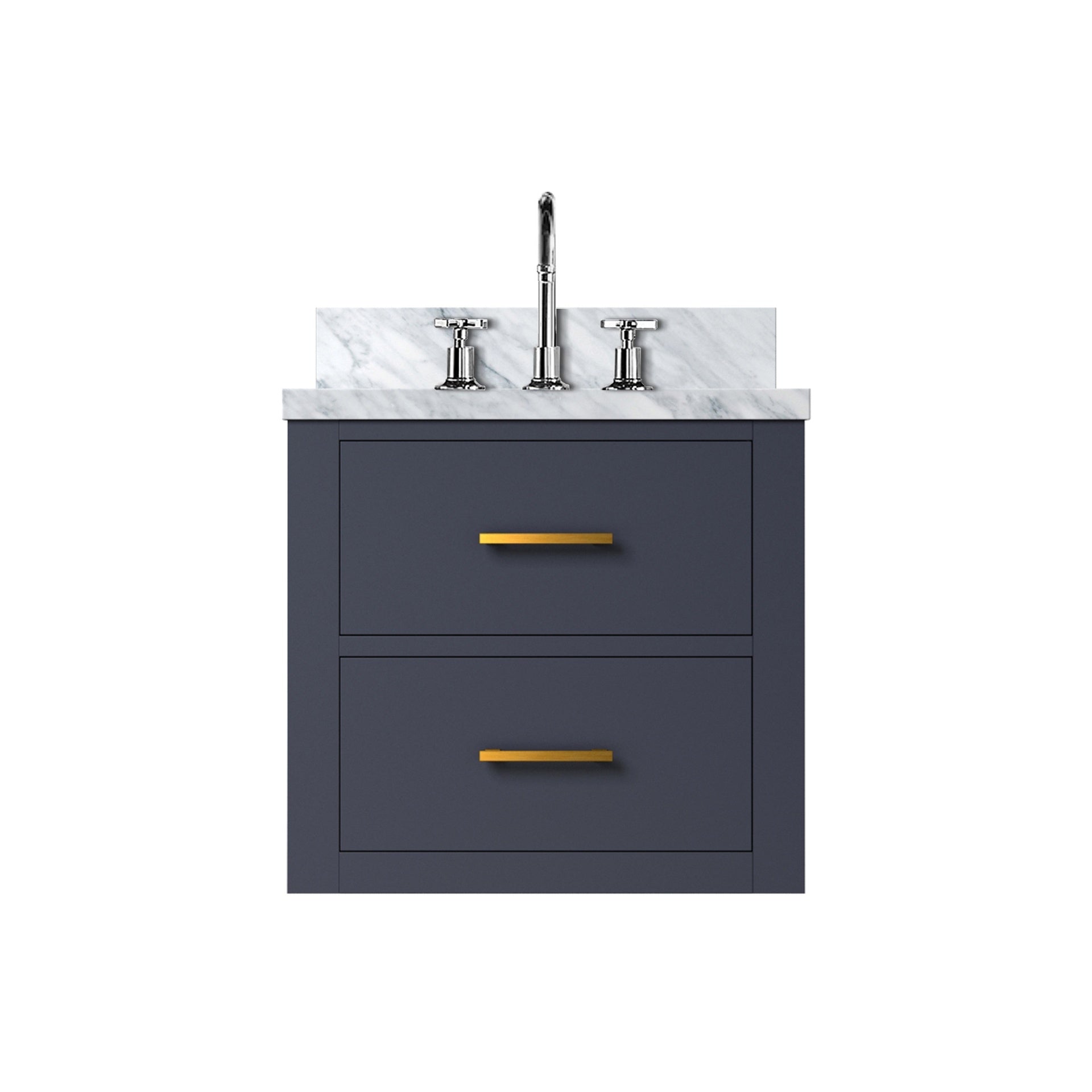 Blue Single Bath Vanity 20 in. W x 18 in. D, Acrylic Top, and Faucet Set