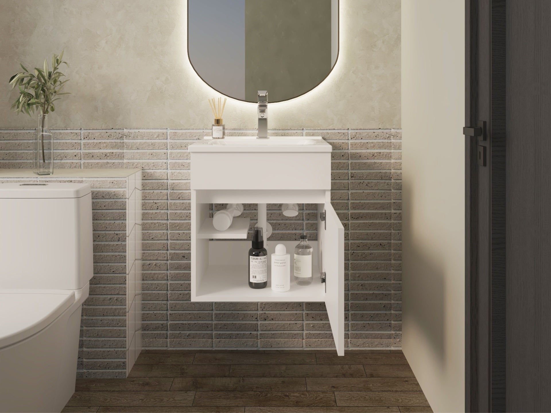 Newell Vanity Sink, Bathroom, White