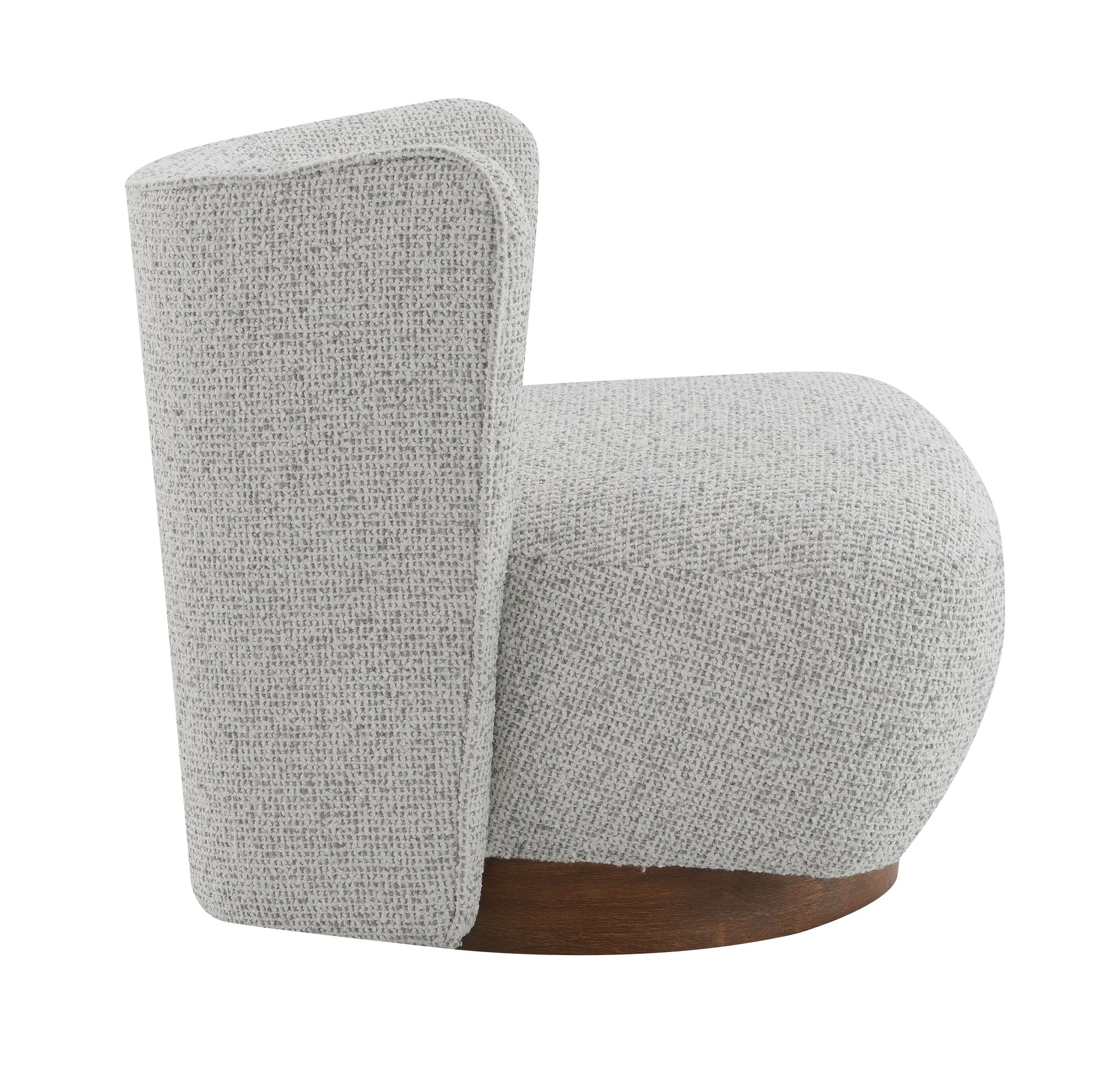Lisa  Gray Tweed Accent Chair