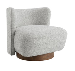 Lisa  Gray Tweed Accent Chair