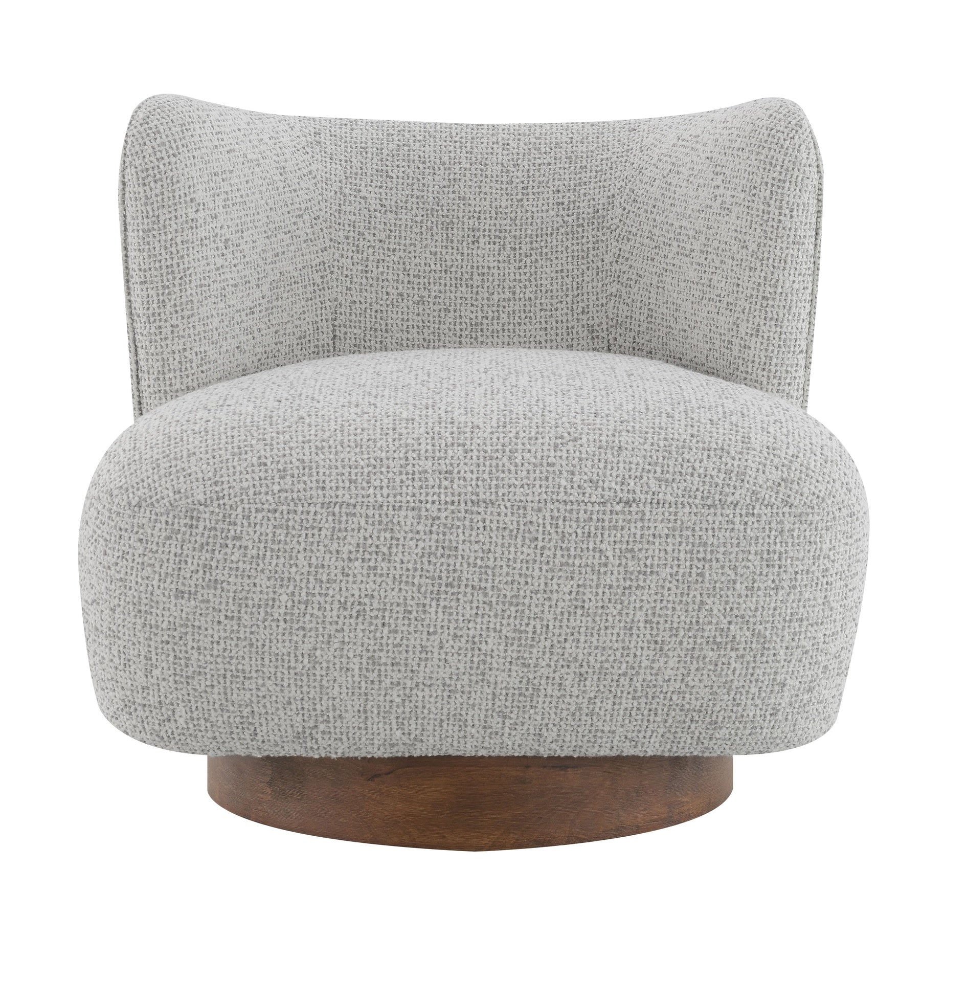 Lisa  Gray Tweed Accent Chair
