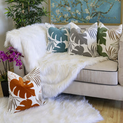 Autumn Vibes Leaf Accent Pillow