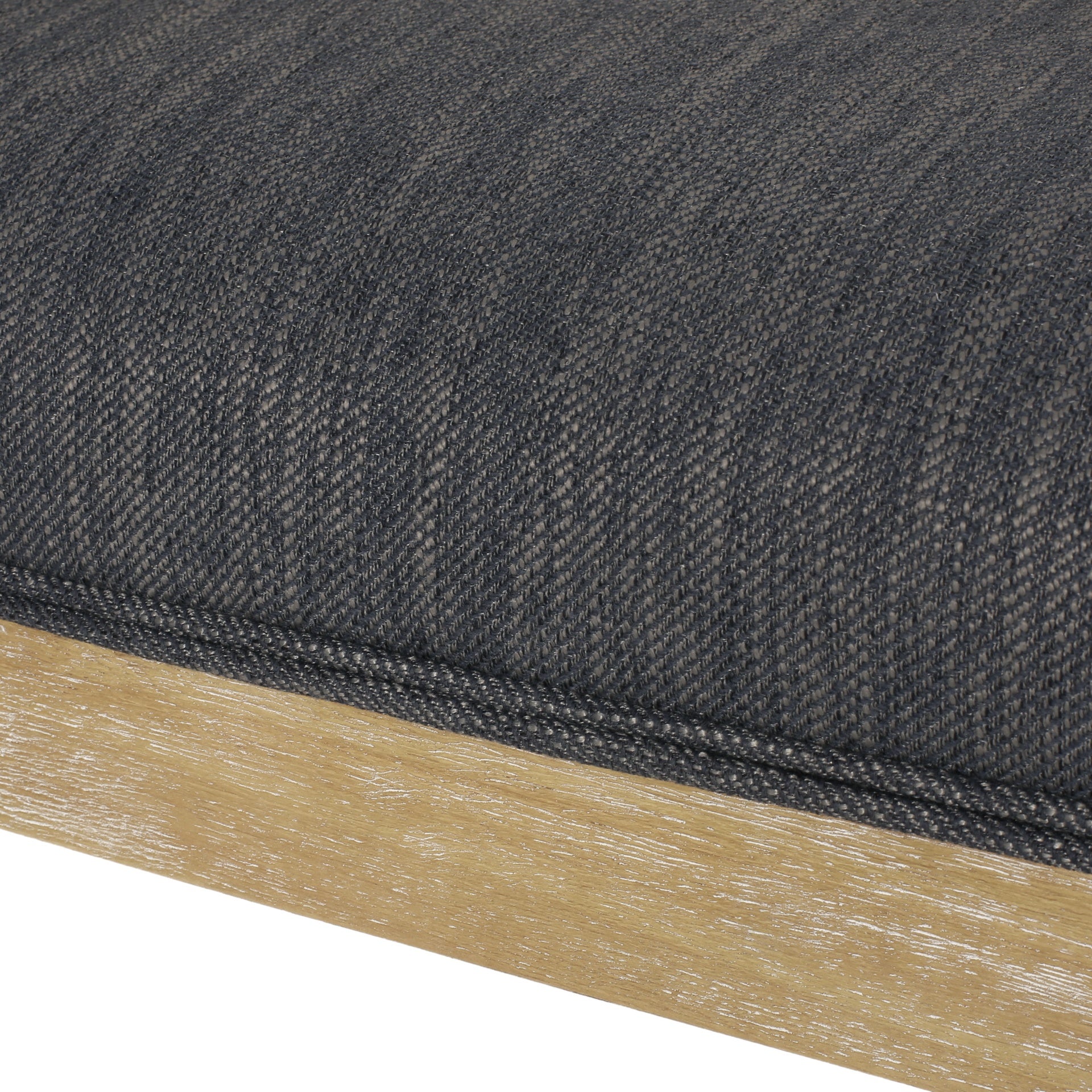 Accent Chair Rubber Wood Charcoal