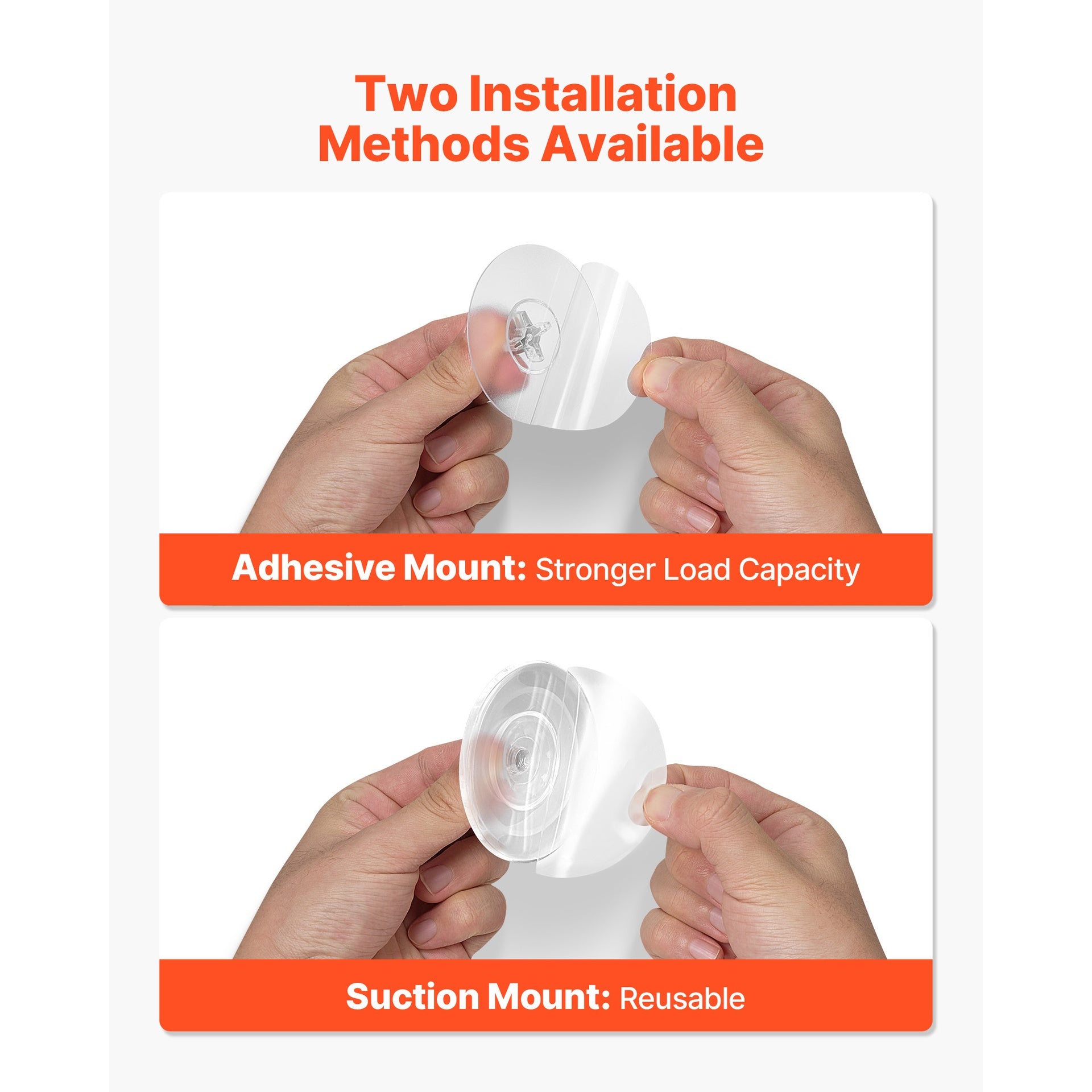 Suction Cup Hooks for Shower No Drill Stainless Steel 2-Pack Towel Hooks