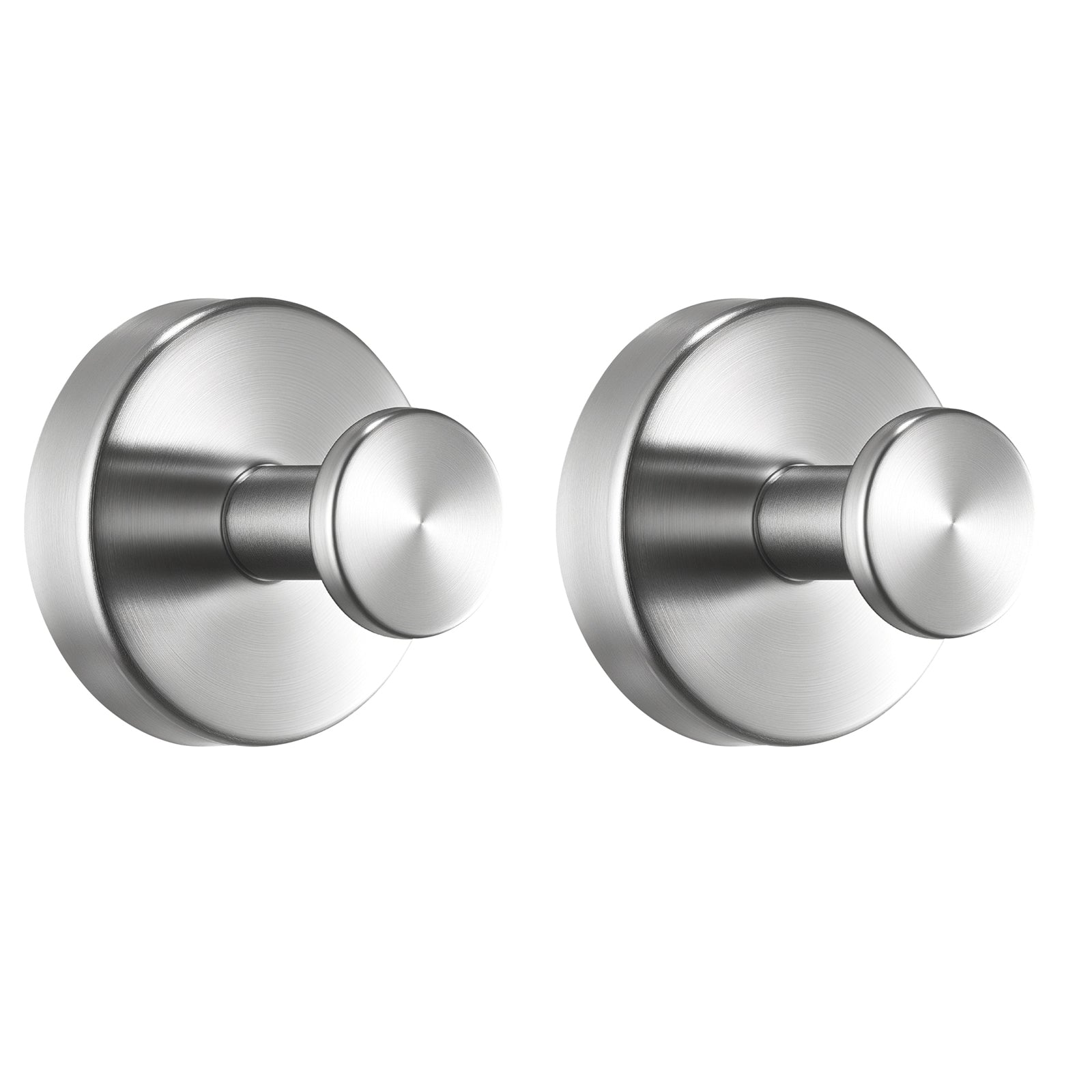 Suction Cup Hooks for Shower No Drill Stainless Steel 2-Pack Towel Hooks