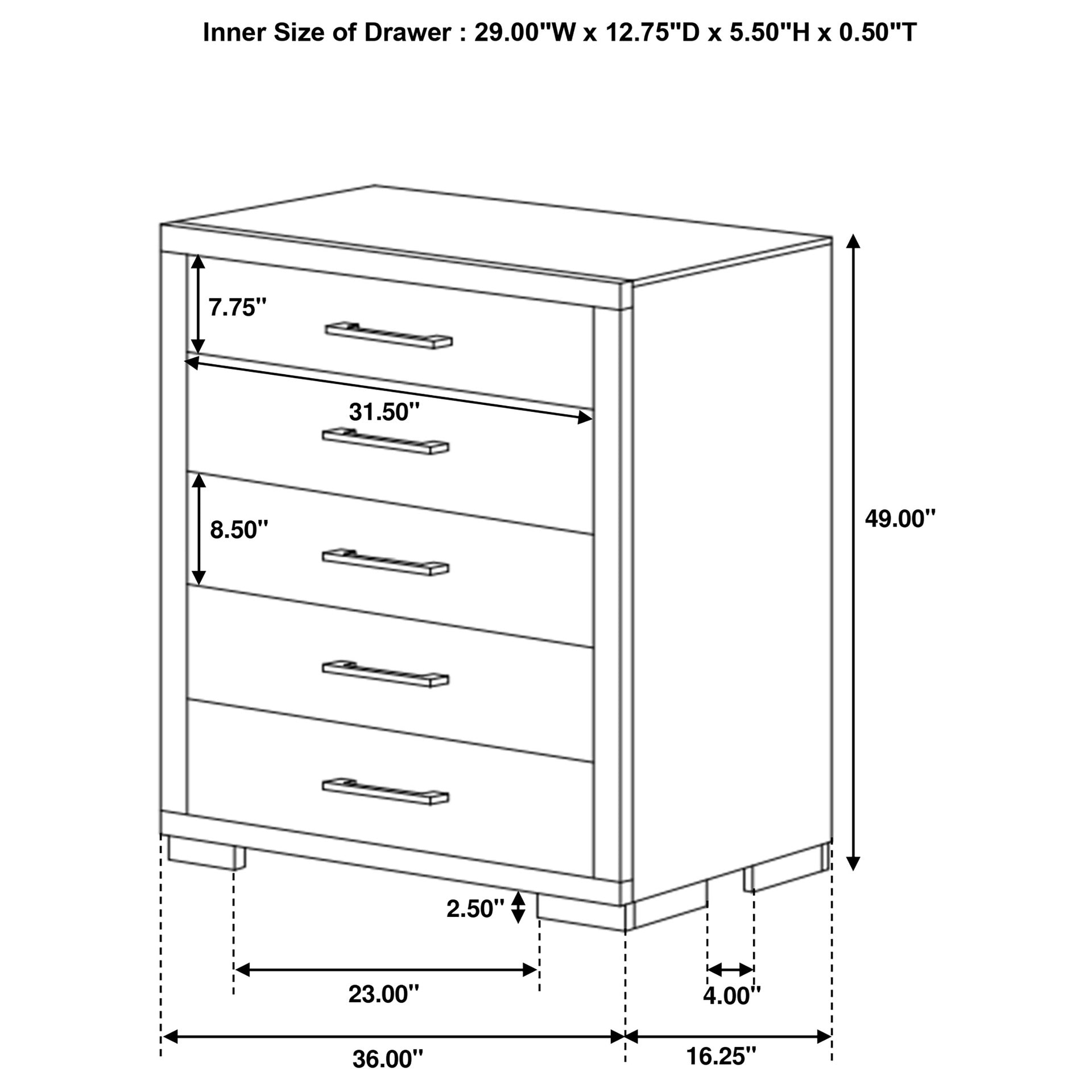 Tokyo Cappuccino 6-piece Platform Bedroom Set with 2 Nightstands