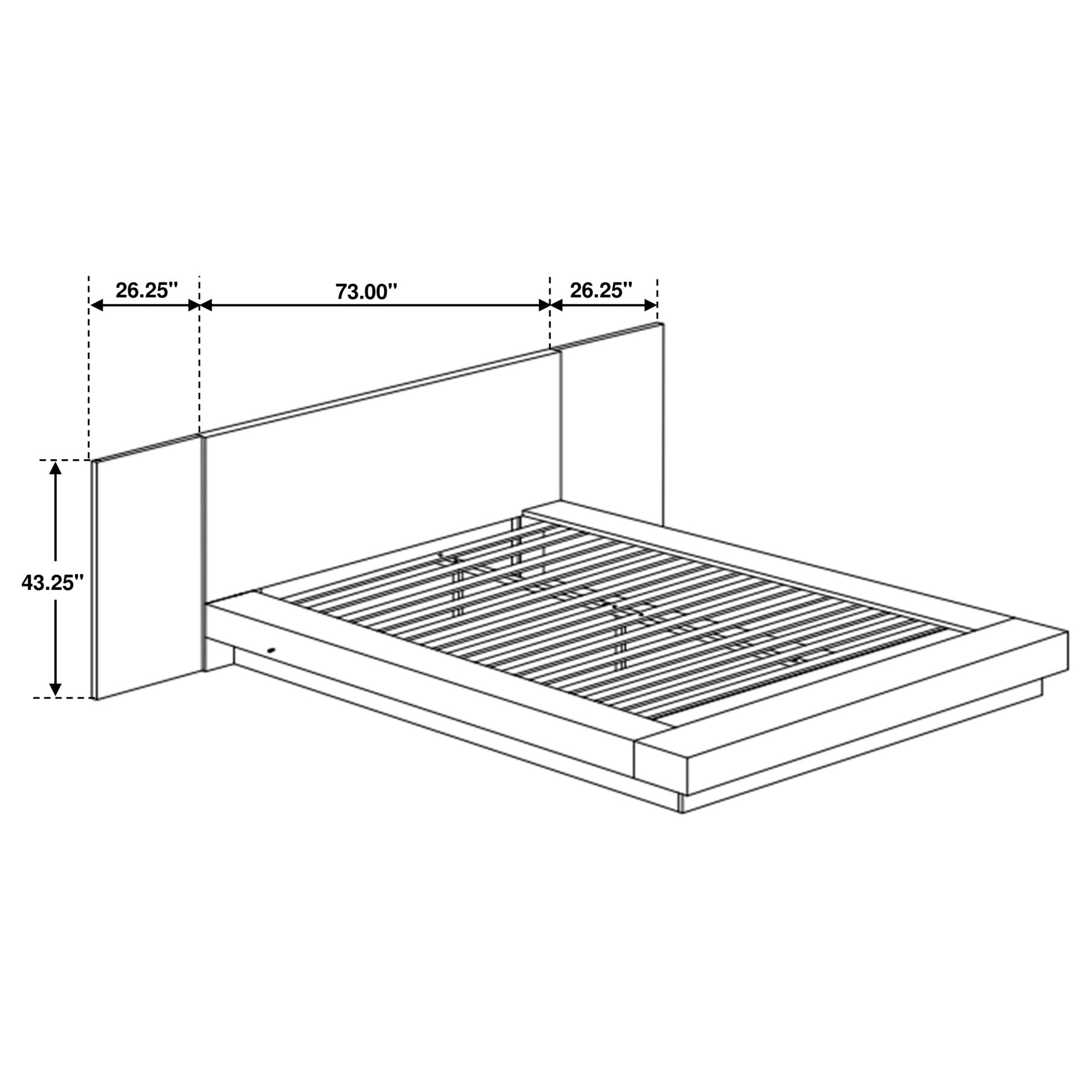 Tokyo Cappuccino 6-piece Platform Bedroom Set with 2 Nightstands