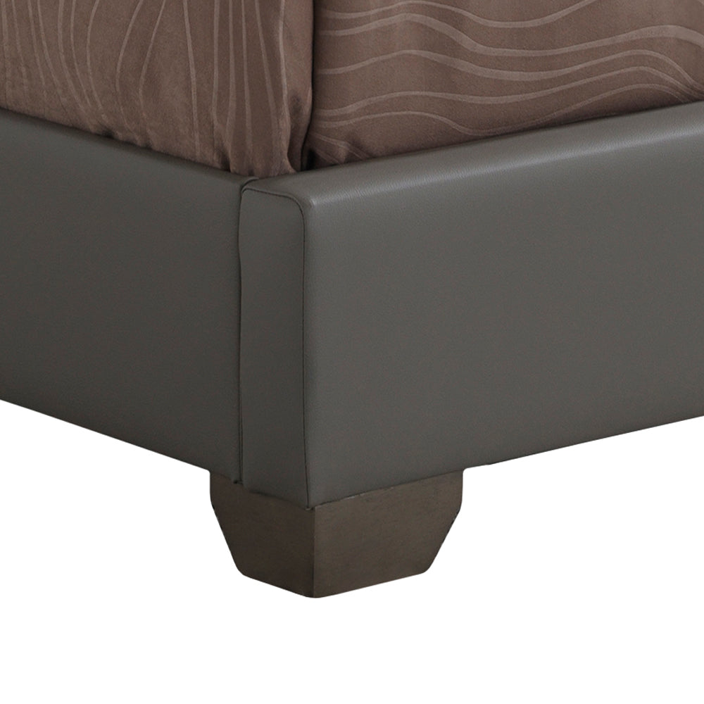Charming Light Grey Full Bed For Cozy Spaces