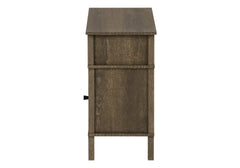 Accent Table, Side Table, End, Living Room, Small, Storage, Dark Oak Laminate, Transitional