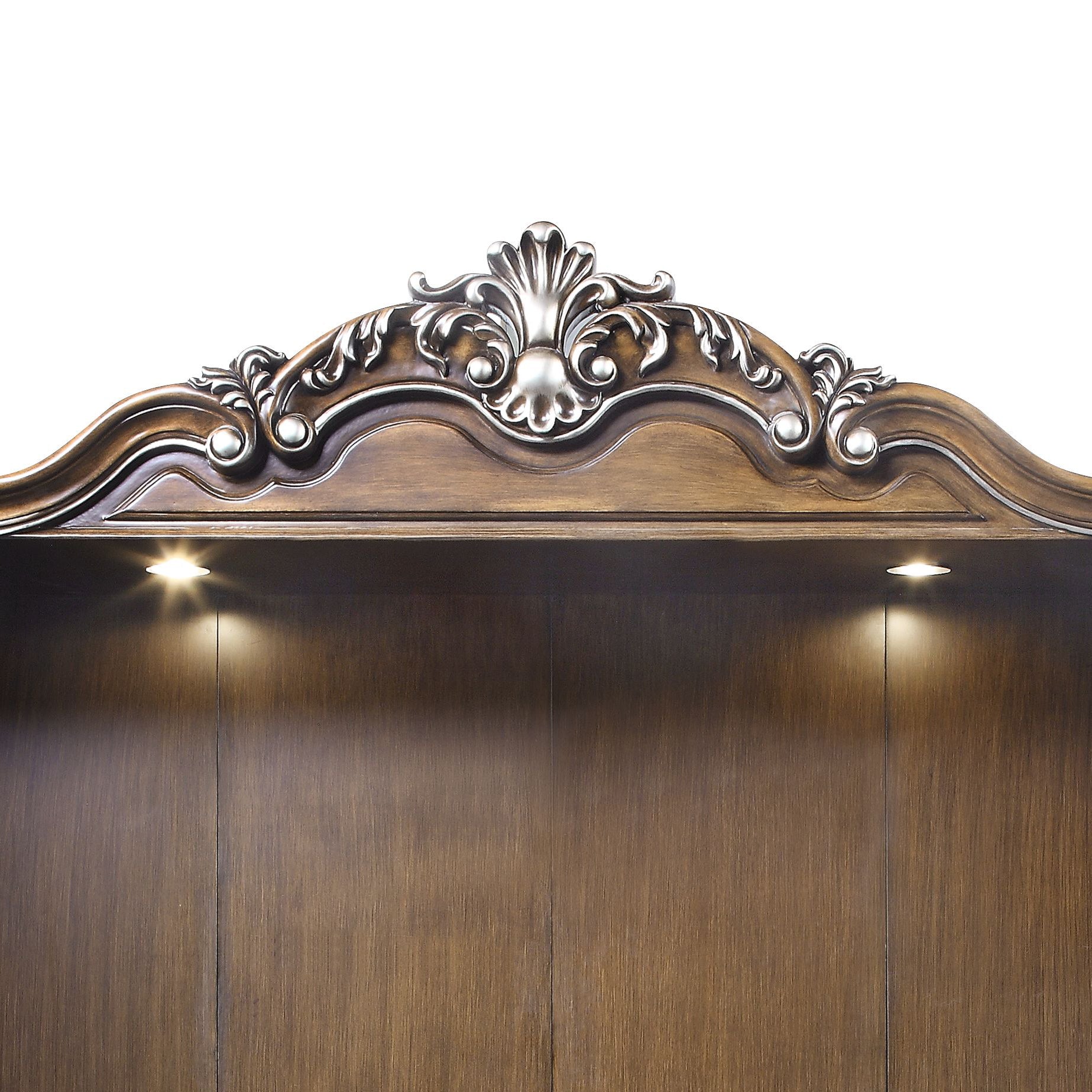 Latisha Antique Oak Finish Entertainment Center