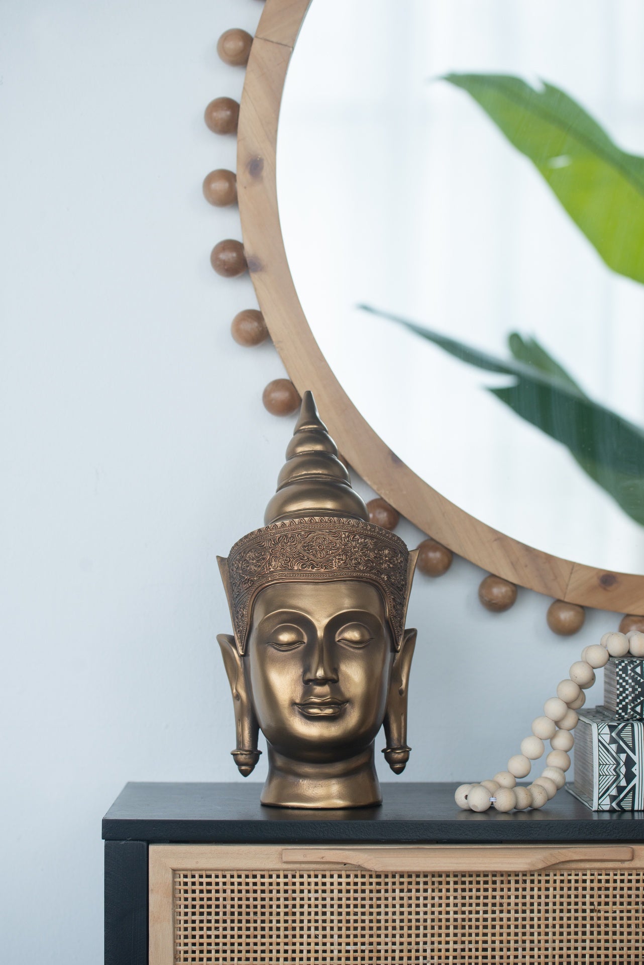 6.3x7.5x14.2" Buddha Statue Head