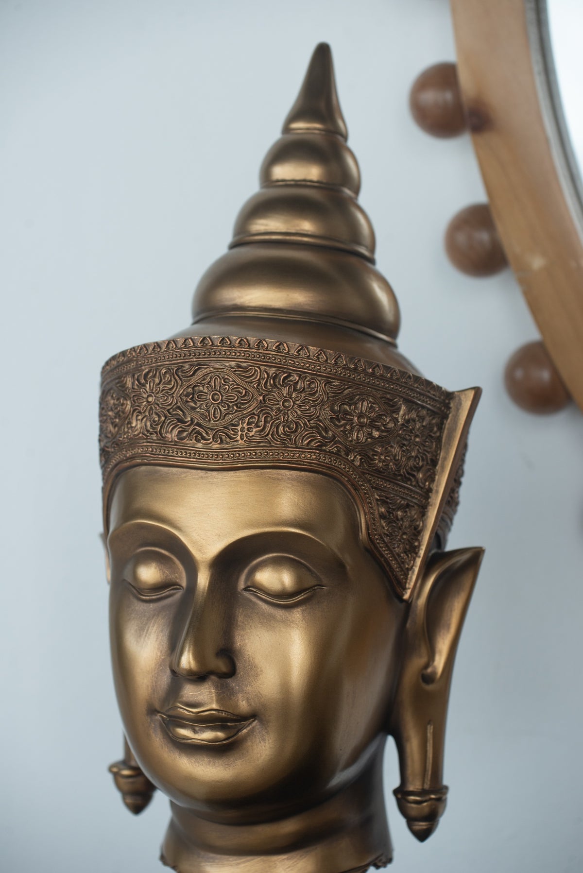 6.3x7.5x14.2" Buddha Statue Head