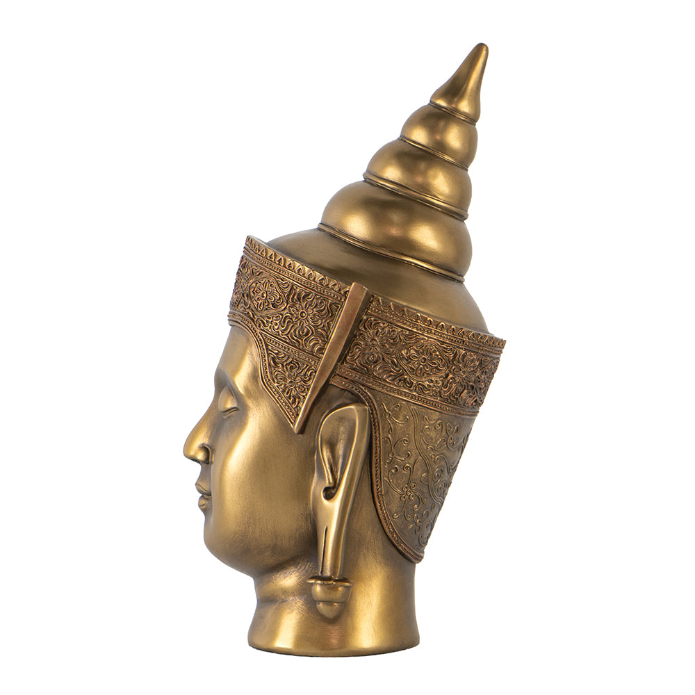 6.3x7.5x14.2" Buddha Statue Head
