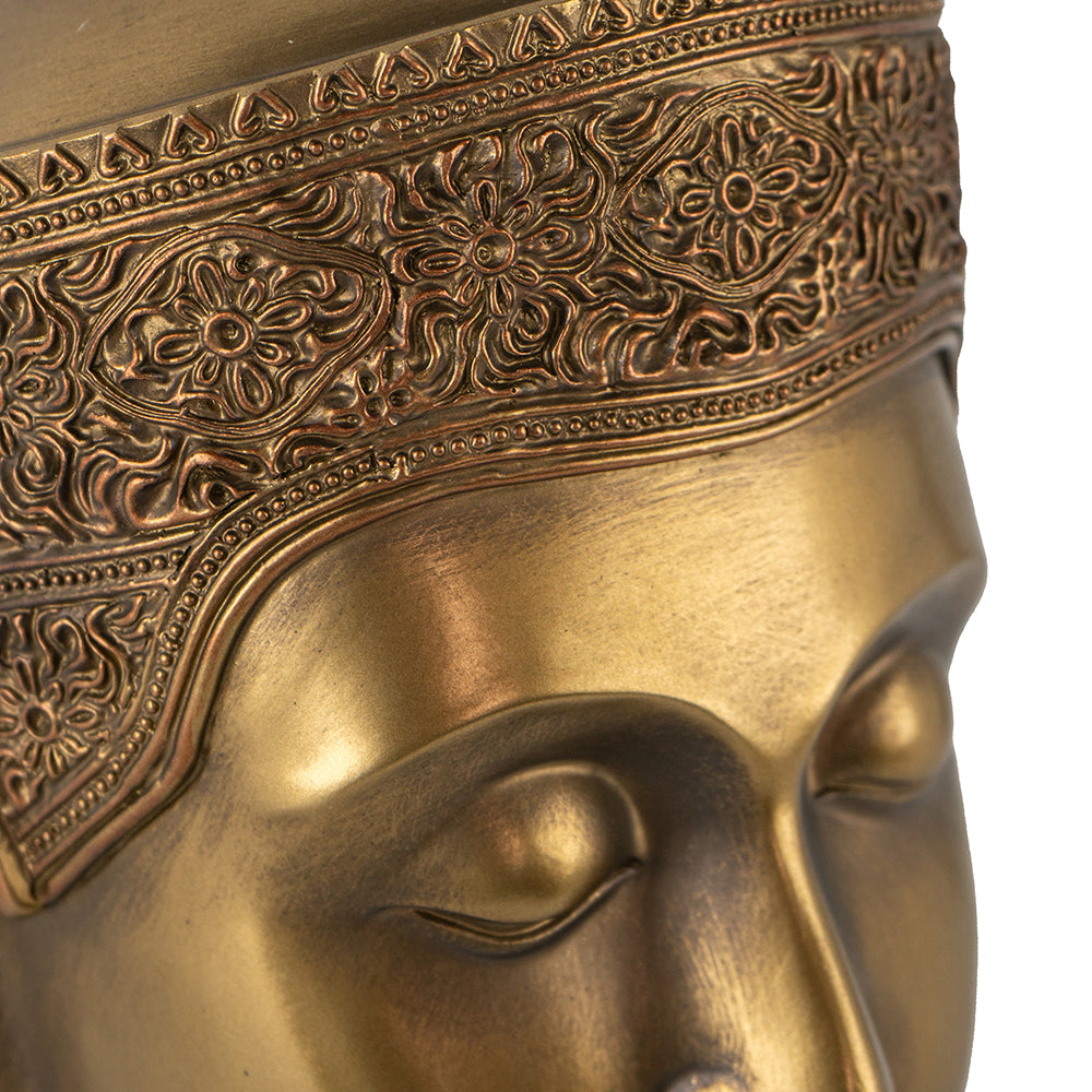 6.3x7.5x14.2" Buddha Statue Head