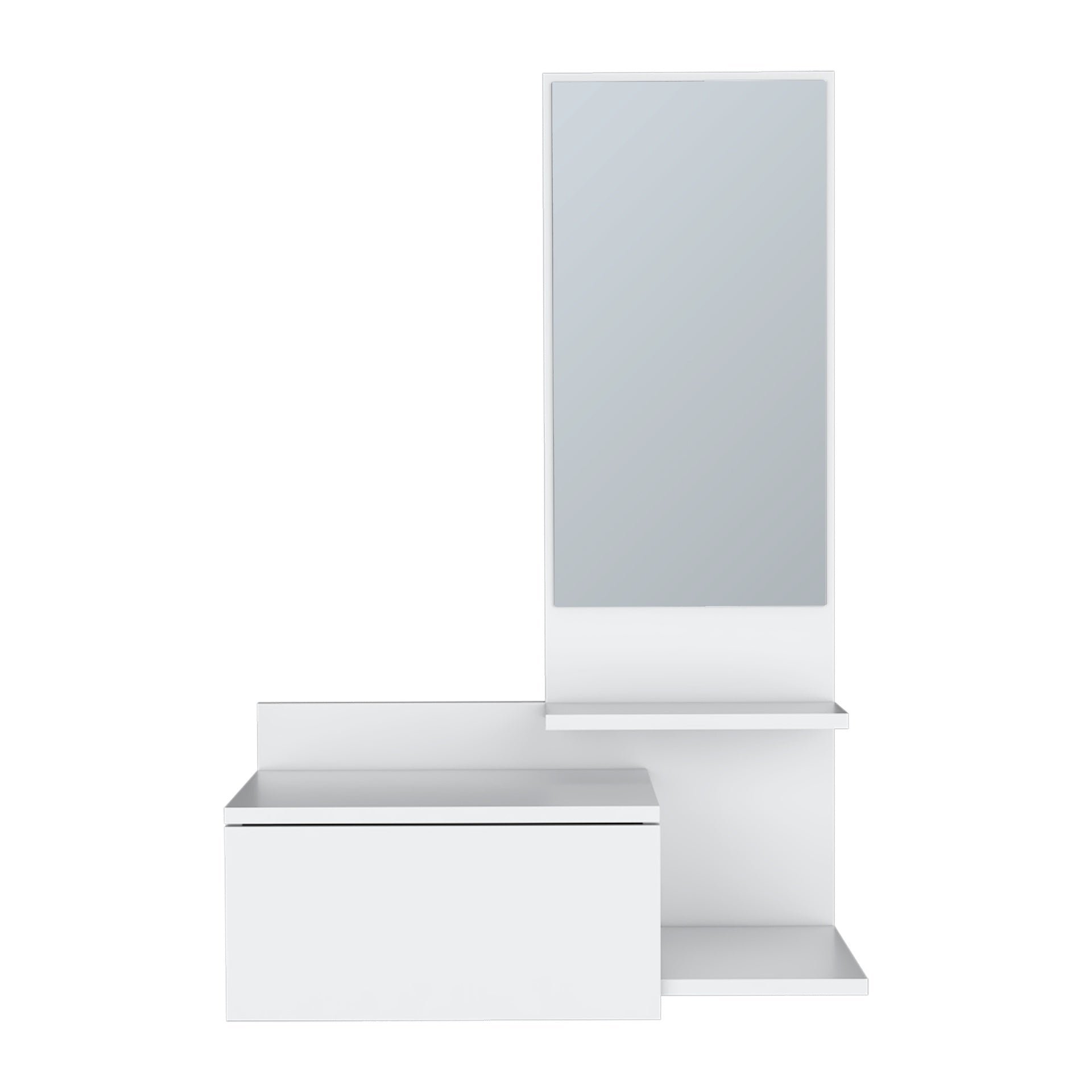 Floating Hallway Cabinet Lowell, Living Room, White