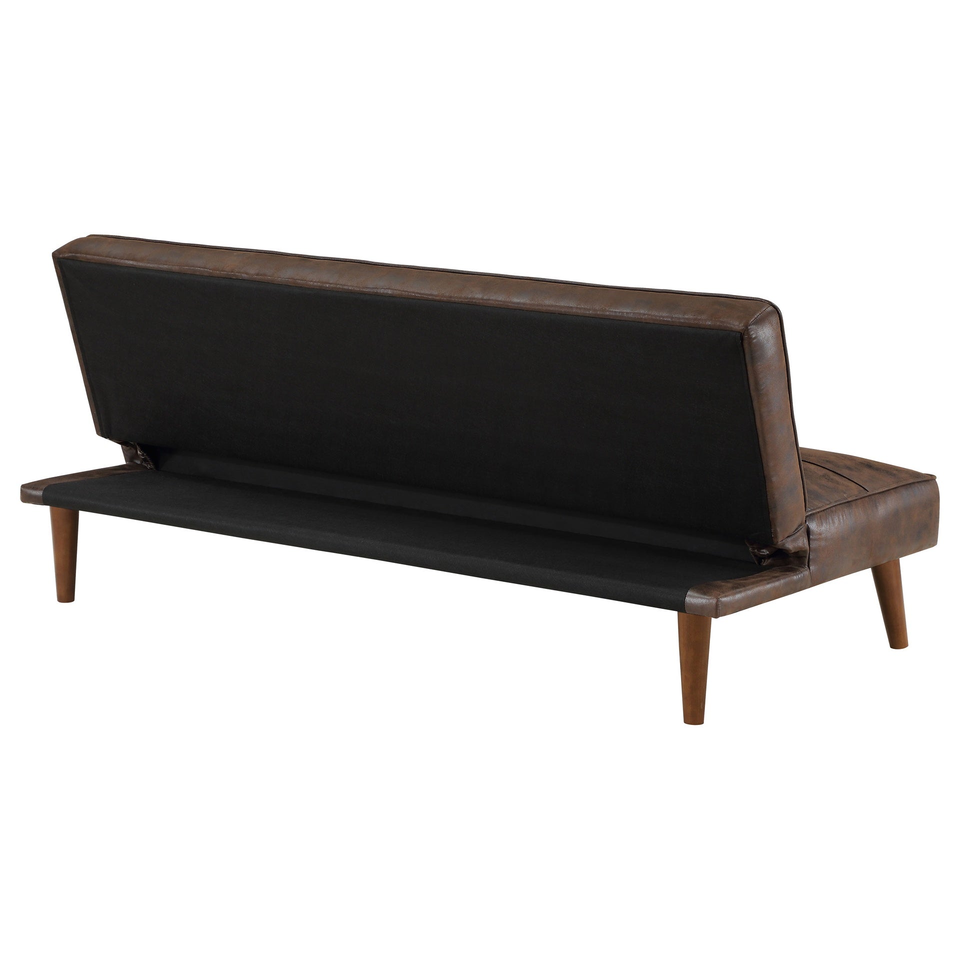 Ralston Dark Coffee Upholstered Convertible Sofa Bed